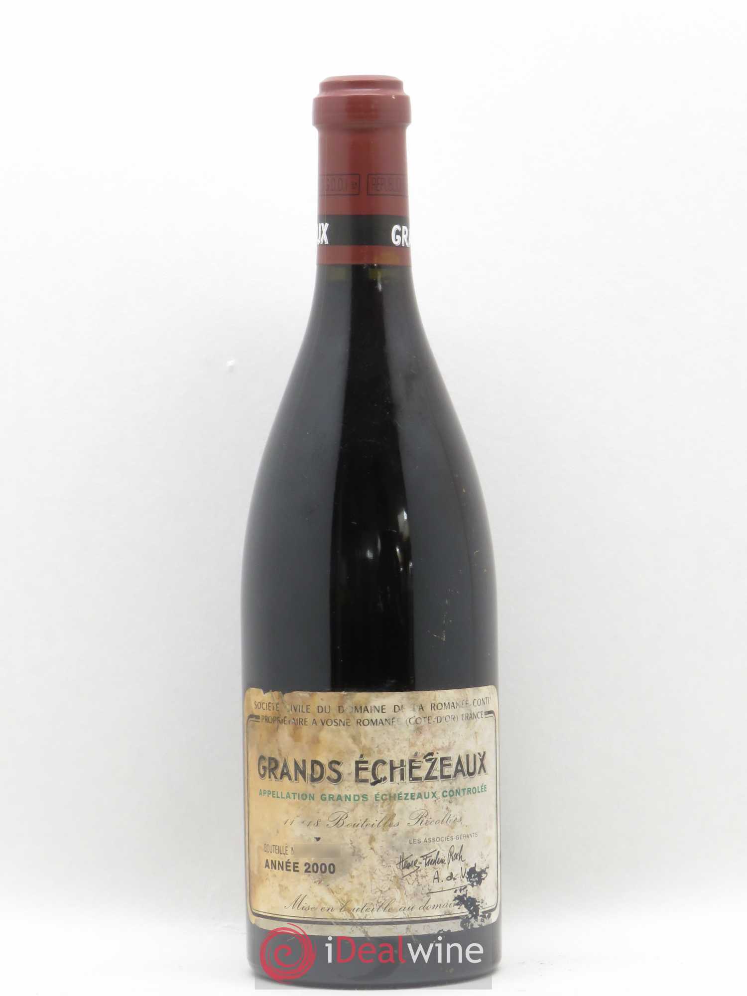 Grands-Echezeaux Grand Cru Domaine de la Romanée-Conti 2000 - Lot de 1 bouteille - 0