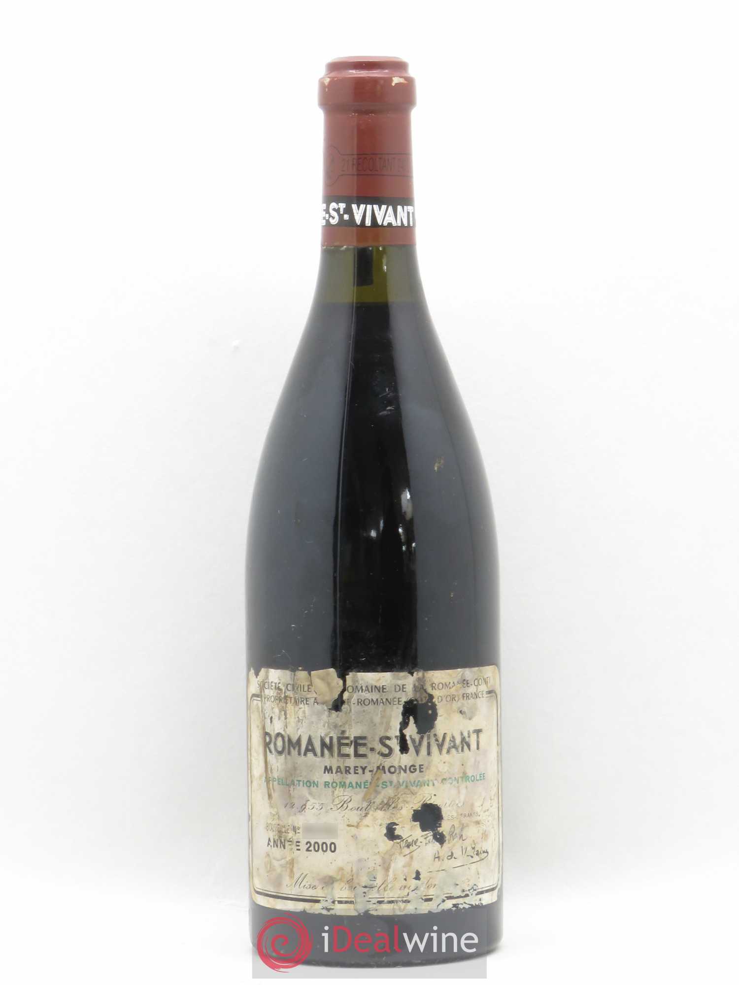 Romanée-Saint-Vivant Grand Cru Domaine de la Romanée-Conti 2000 - Lot de 1 bouteille - 0