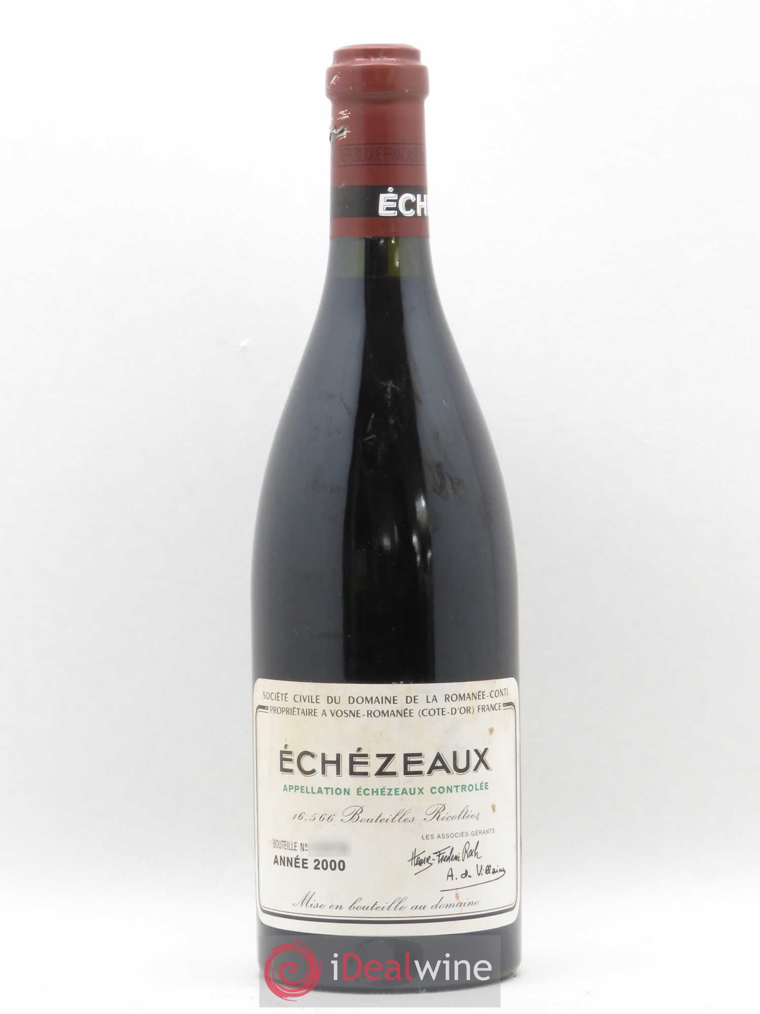 Echezeaux Grand Cru Domaine de la Romanée-Conti 2000 - Lot de 1 bouteille - 0