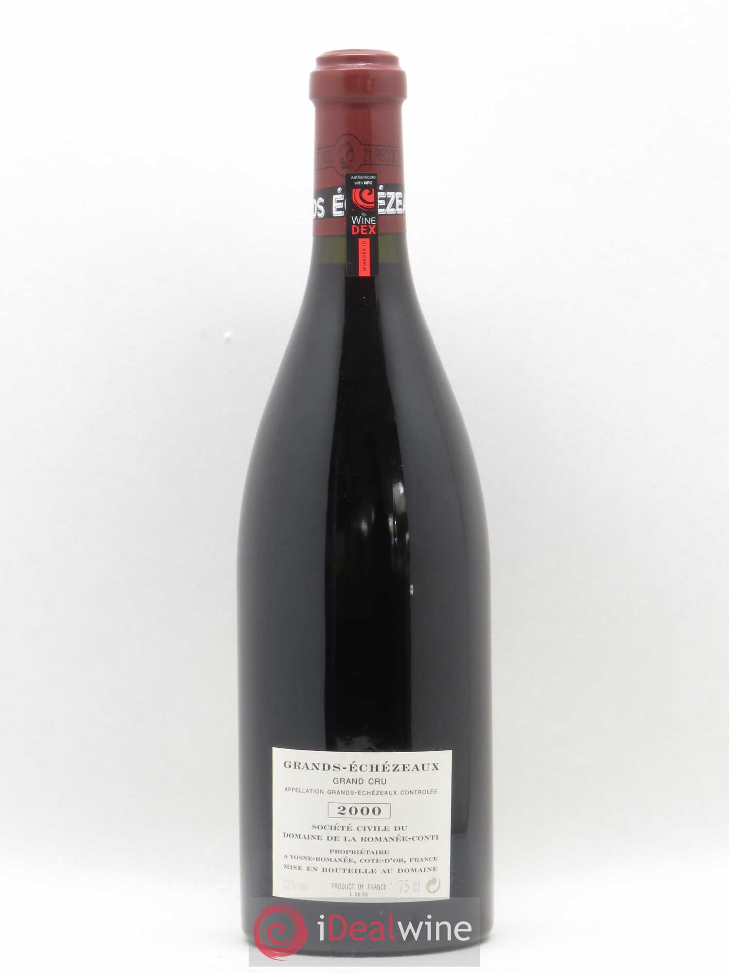 Grands-Echezeaux Grand Cru Domaine de la Romanée-Conti 2000 - Lot de 1 bouteille - 1