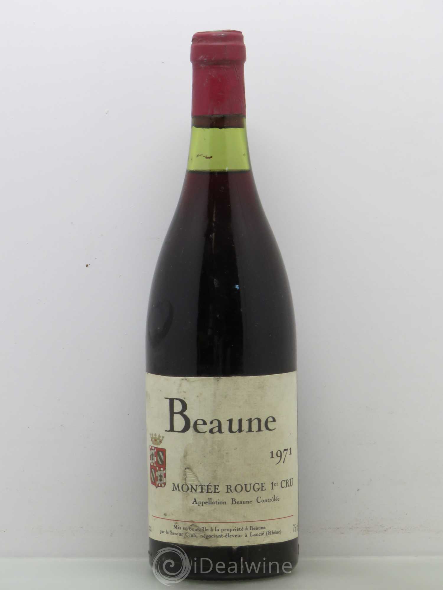 Beaune 1er Cru Montée rouge savour club 1971 - Posten von 1 Flasche - 0