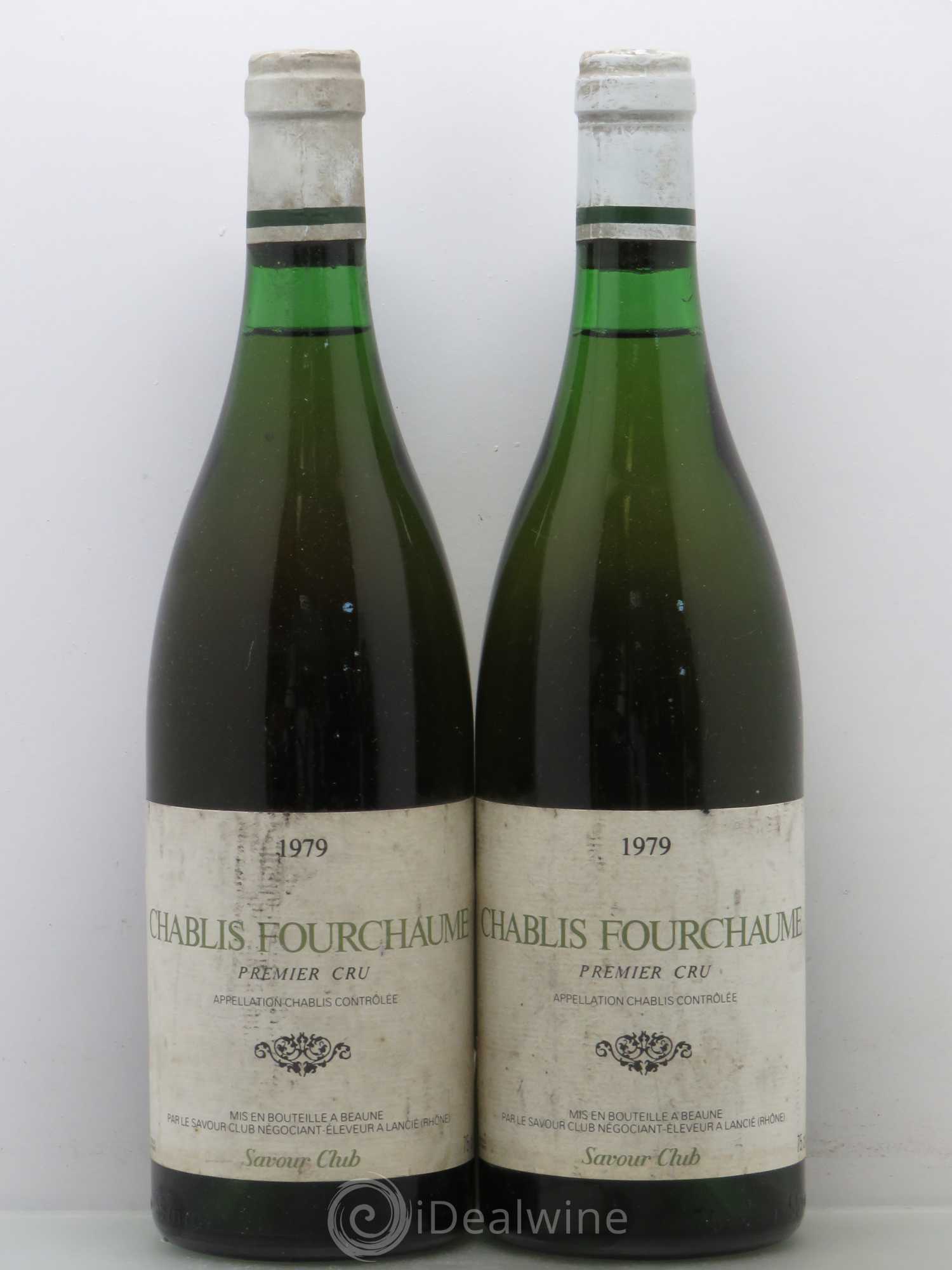Chablis 1er Cru Fourchaume - Savour Club 1979 - Posten von 2 Flaschen - 0