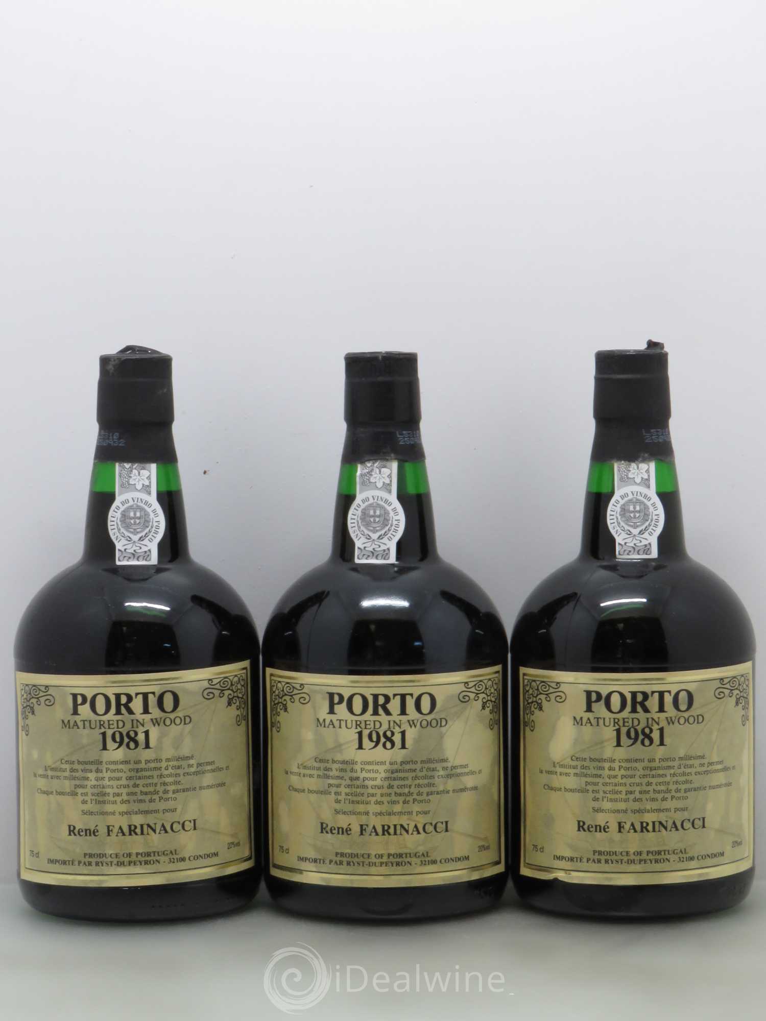 Porto Matured in wood - R Farinacci 1981 - Lot de 6 bouteilles - 1