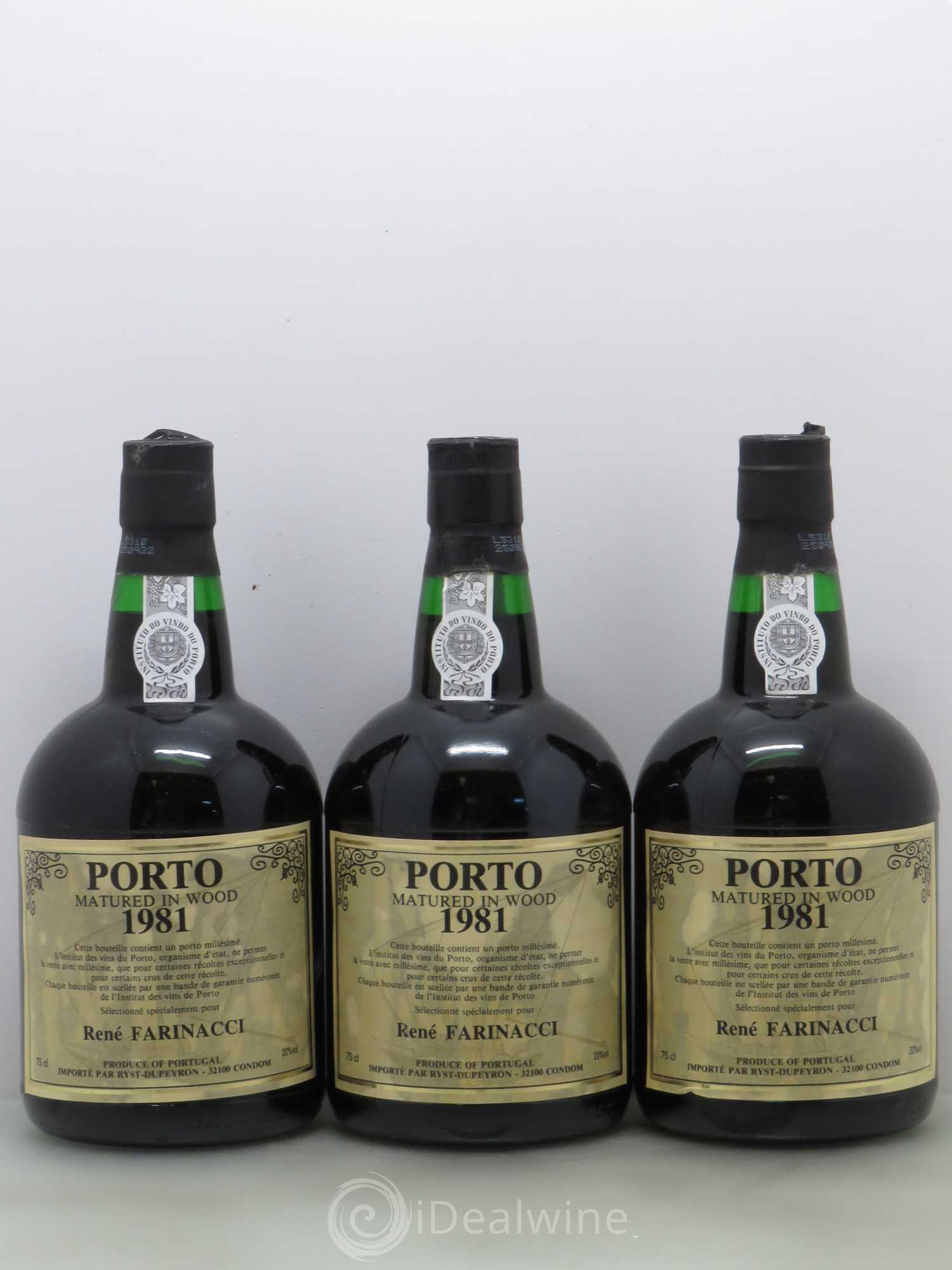 Porto Matured in wood - R Farinacci 1981 - Lot de 6 bouteilles - 2