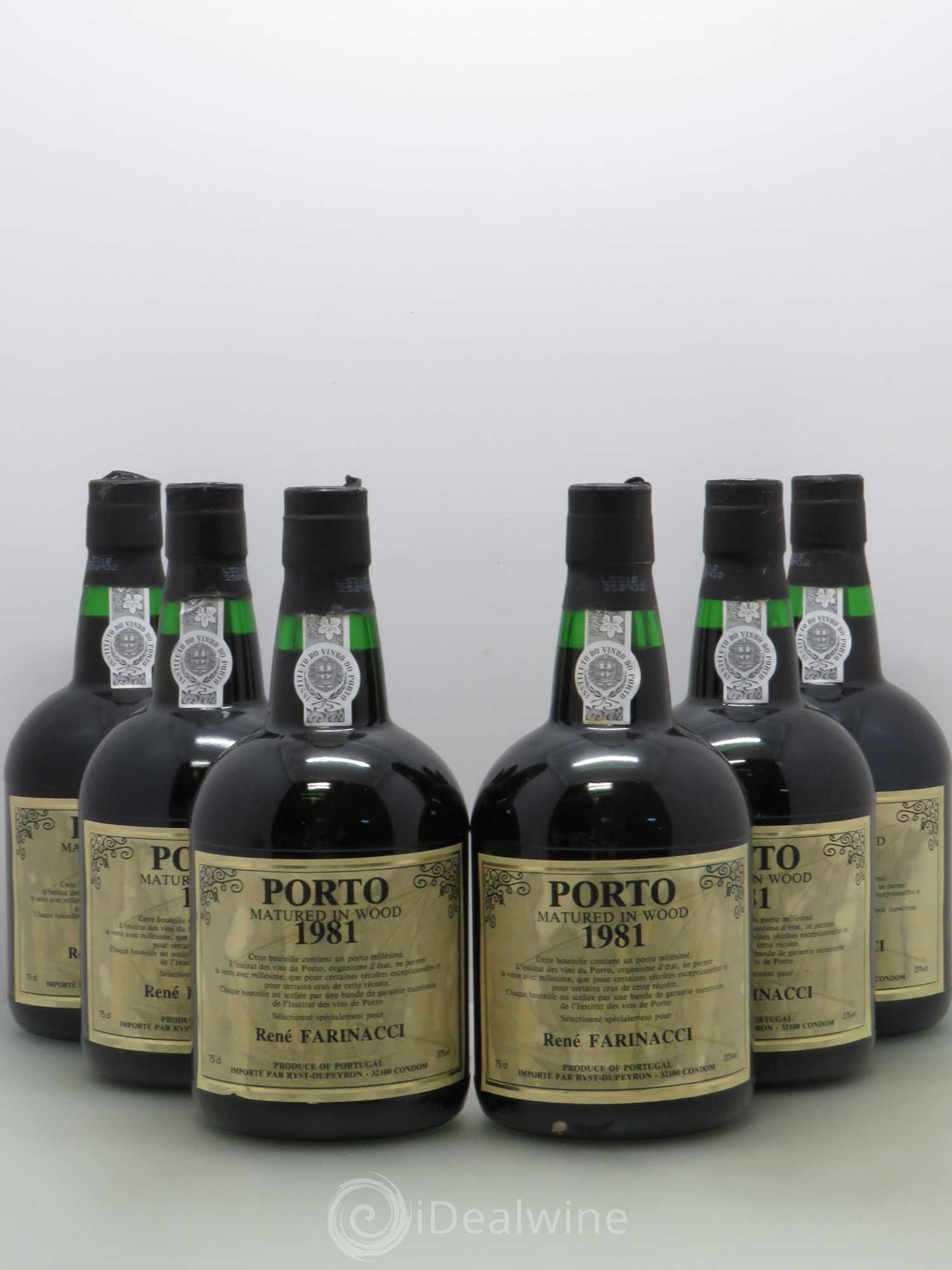 Porto Matured in wood - R Farinacci 1981 - Lot de 6 bouteilles - 0