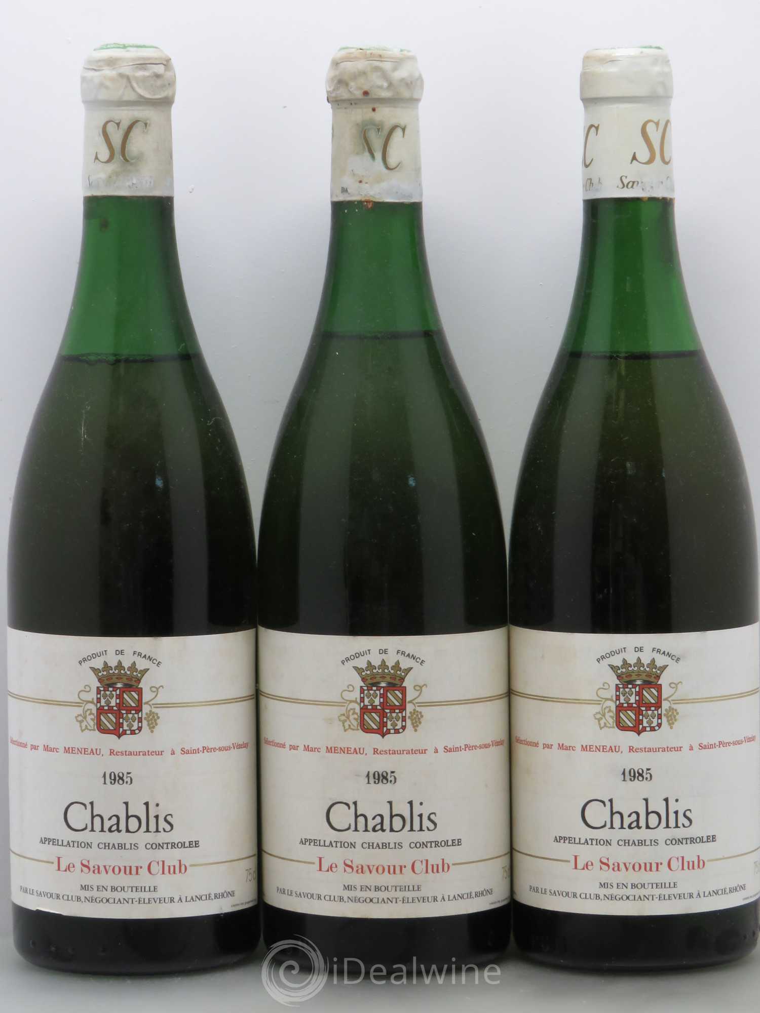 Chablis Savour Club (sans prix de réserve) 1985 - Posten von 3 Flaschen - 0