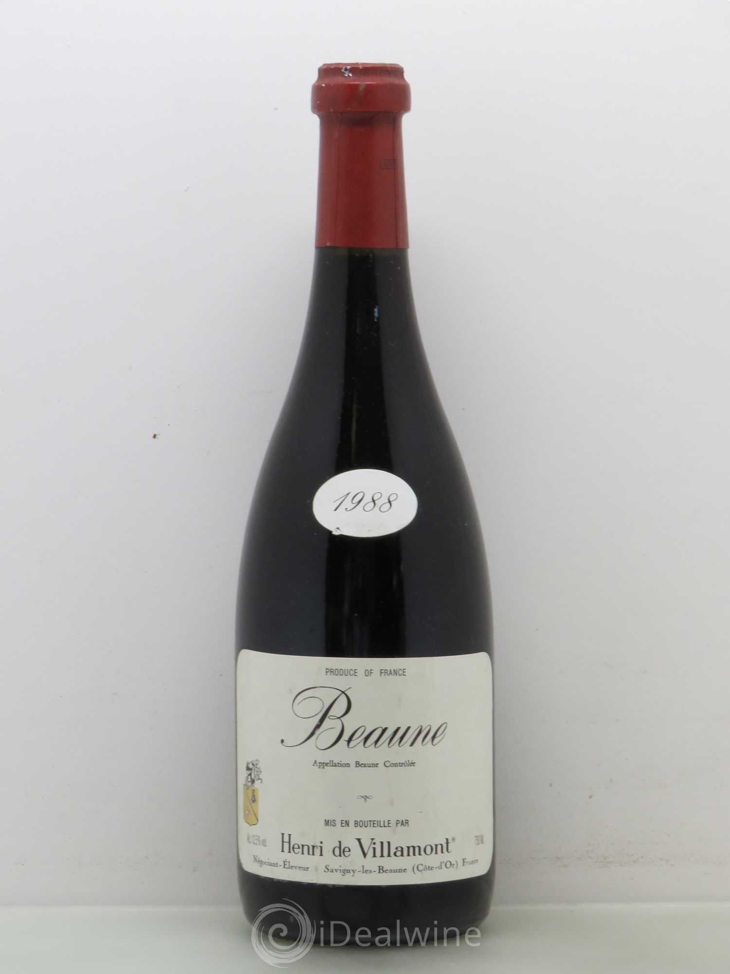 Beaune Henri de Villamont 1988 - Posten von 1 Flasche - 0