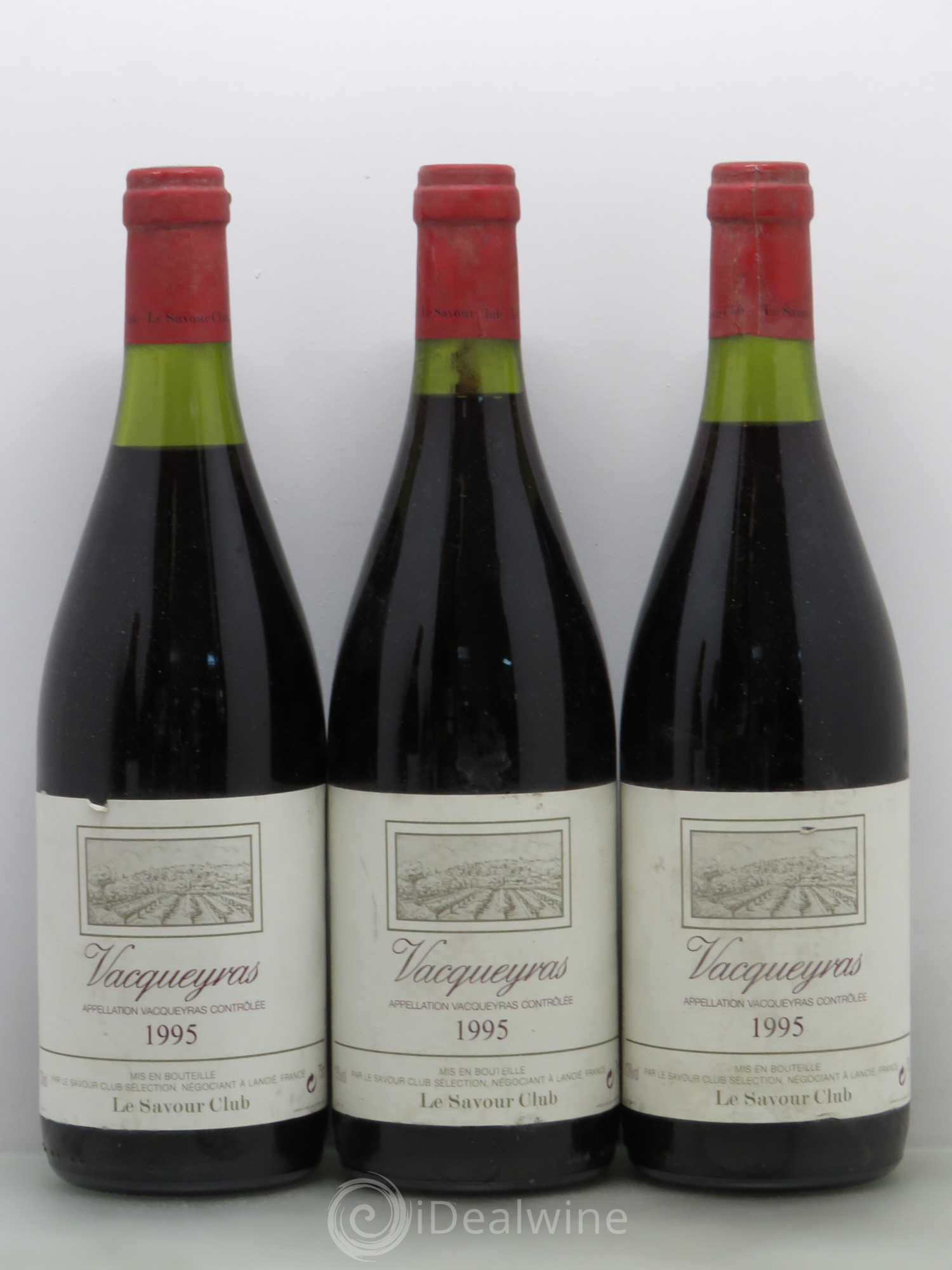 Vacqueyras Savour Club 1995 - Lot de 5 bouteilles - 1