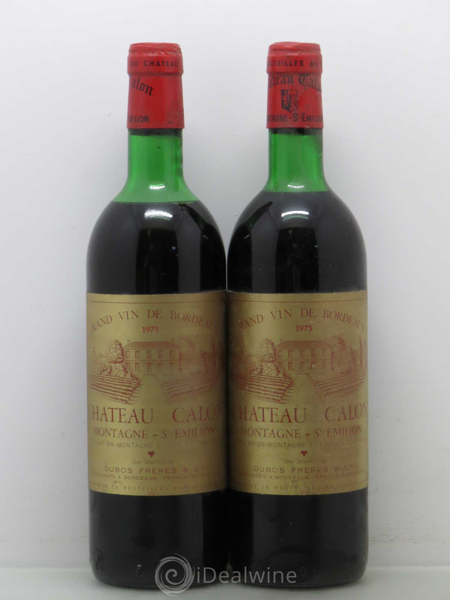 Bordeaux Château Calon 1975 - Lot de 2 bouteilles - 0