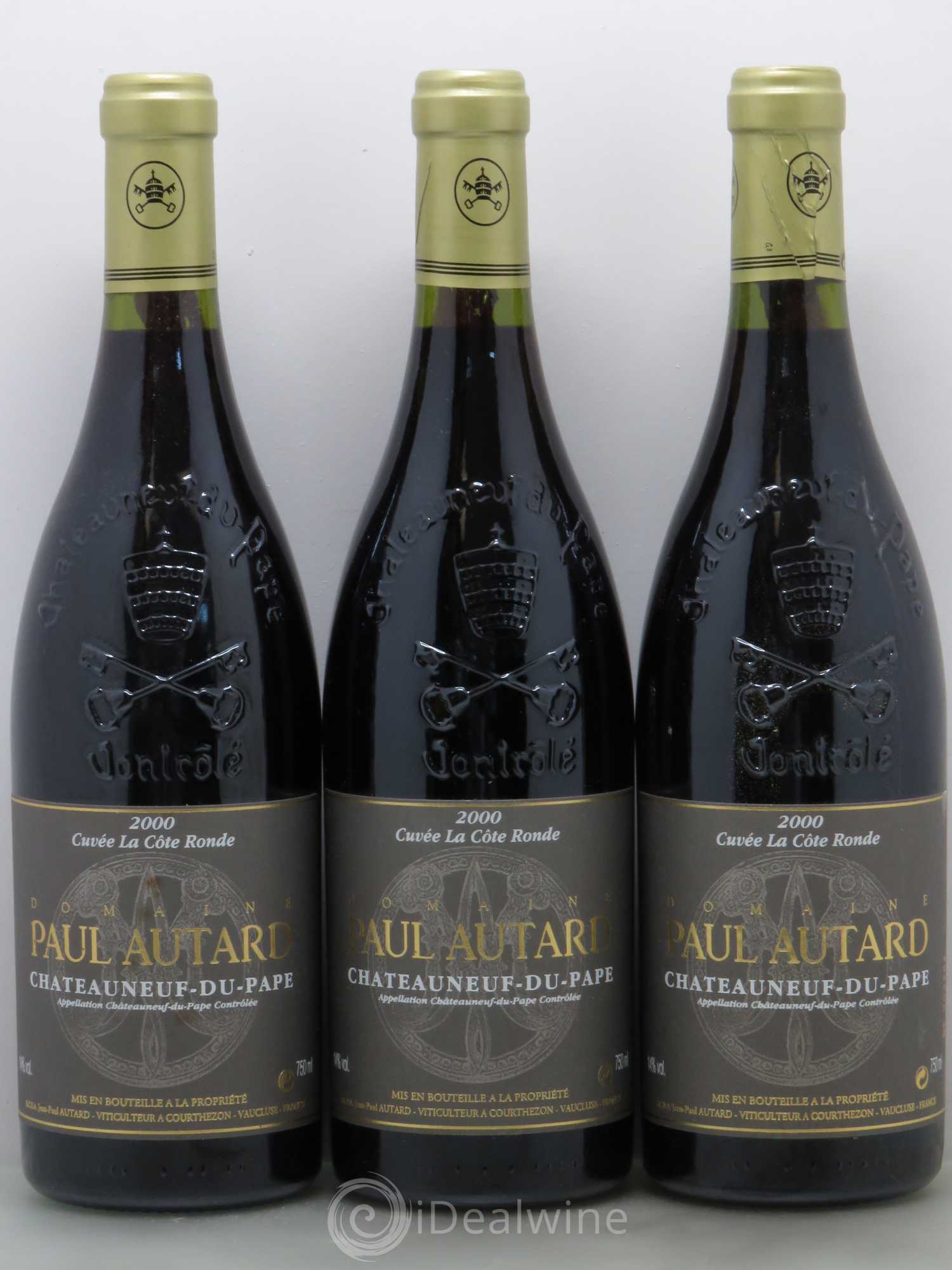Châteauneuf-du-Pape Domaine Paul Autard La Côte Ronde Jean-Paul Autard 2000 - Lot of 6 bottles - 1