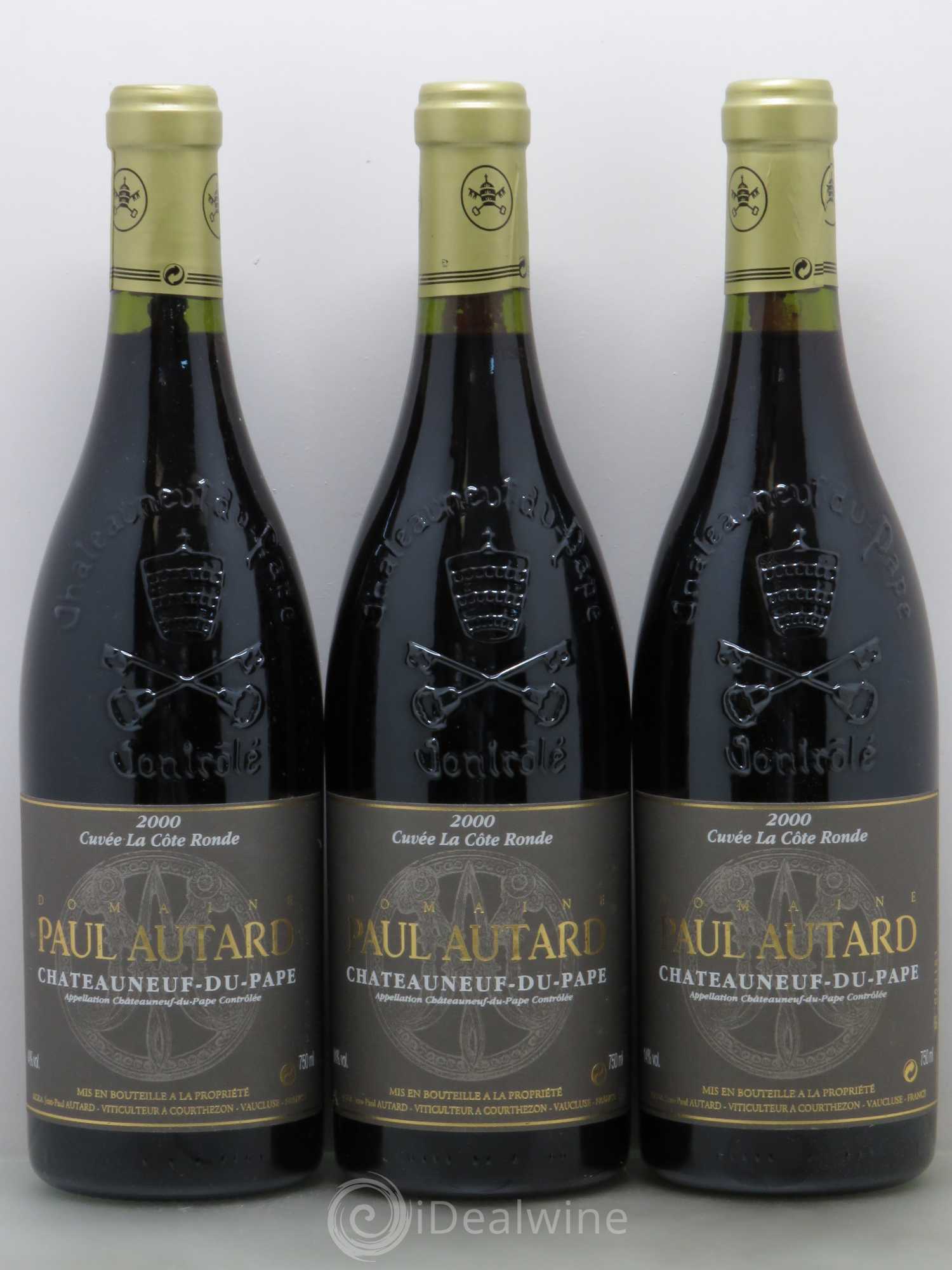 Châteauneuf-du-Pape Domaine Paul Autard La Côte Ronde Jean-Paul Autard 2000 - Lot de 6 bouteilles - 1