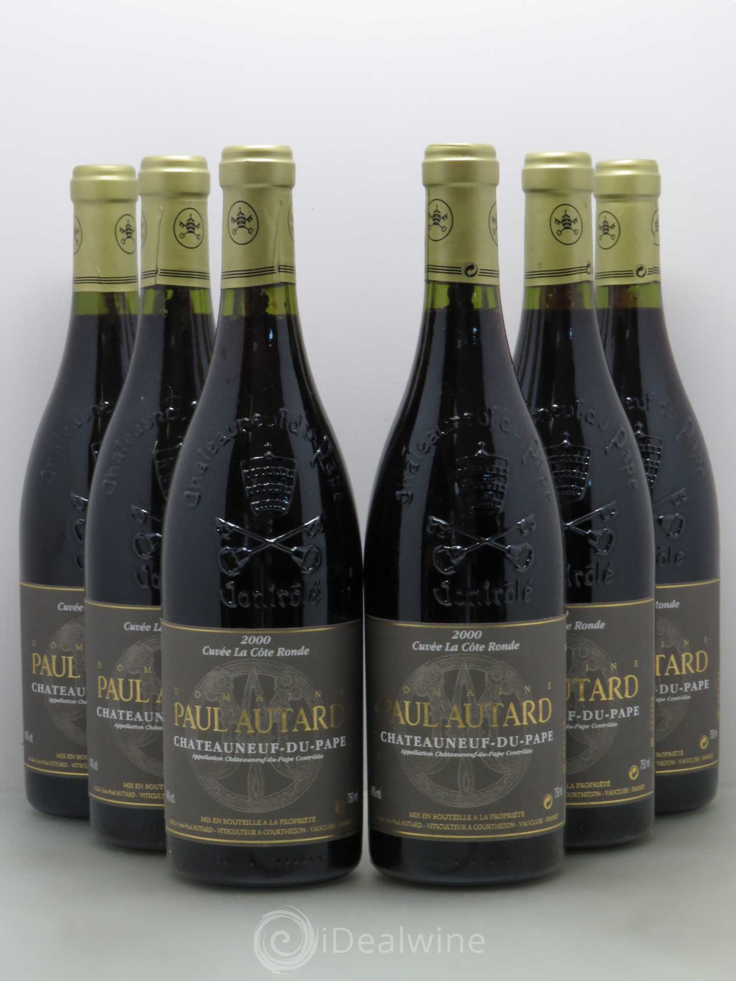 Châteauneuf-du-Pape Domaine Paul Autard La Côte Ronde Jean-Paul Autard 2000 - Lot de 6 bouteilles - 0