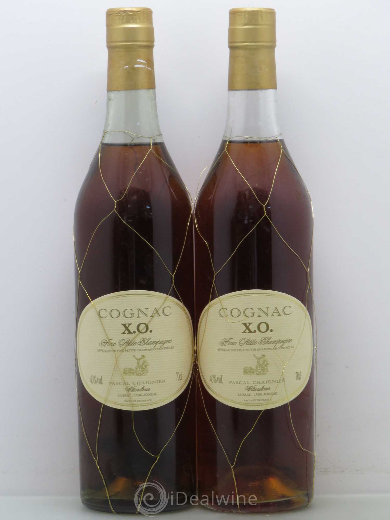 Divers Cognac X.O fine petite champagne - Pascal Chaignier (sans prix de réserve) - Posten von 2 Flaschen - 0