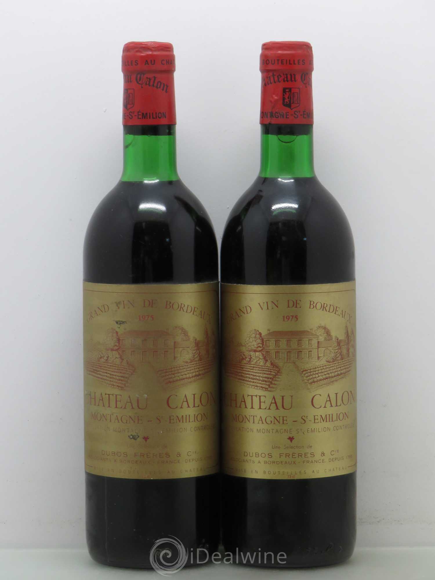 Bordeaux Château Calon 1975 - Lot de 2 bouteilles - 0