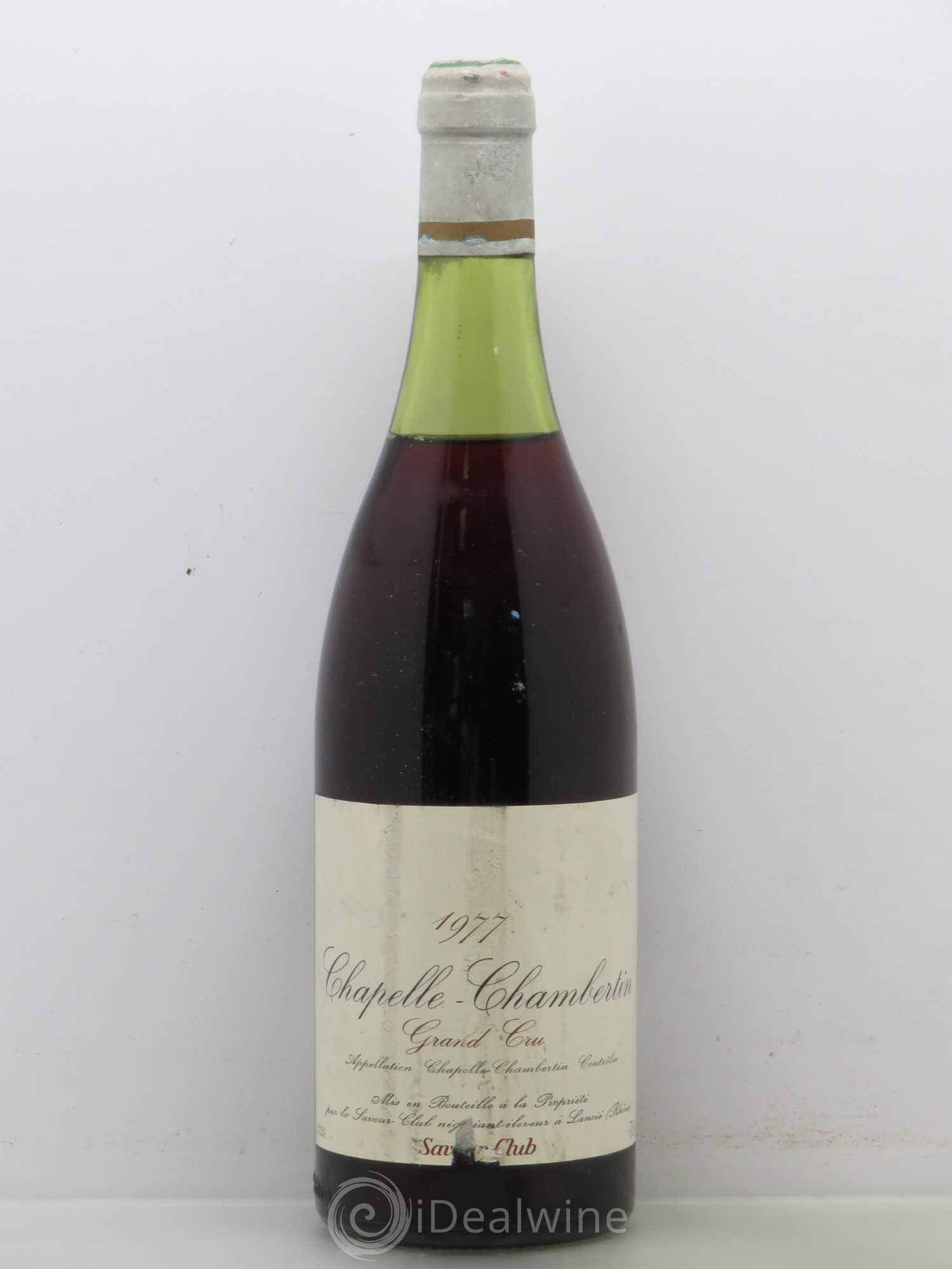 Chapelle-Chambertin Grand Cru Savour Club 1977 - Lot de 1 bouteille - 0