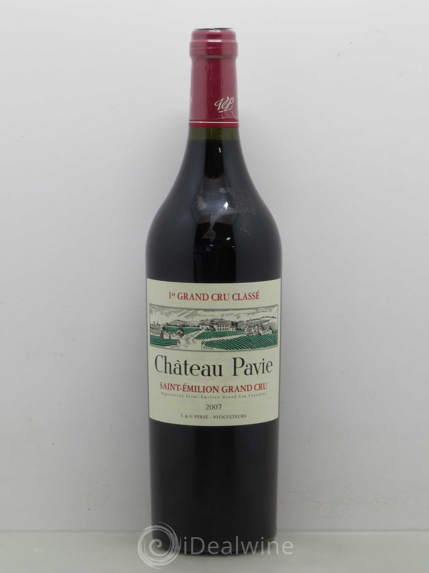 Château Pavie 1er Grand Cru Classé A 2007 - Lot de 1 bouteille - 0