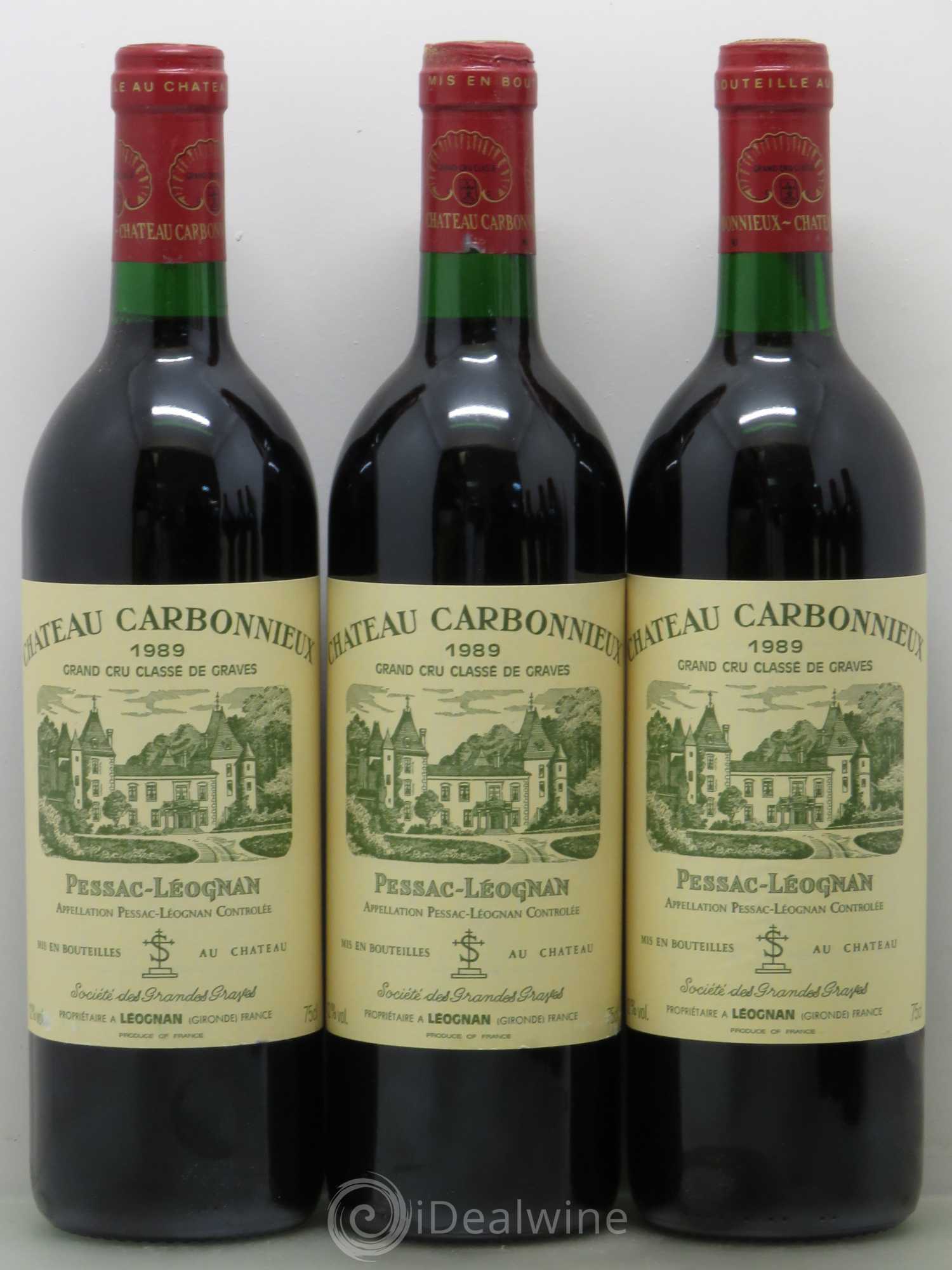 Château Carbonnieux Cru Classé de Graves 1989 - Lot de 12 bouteilles - 1