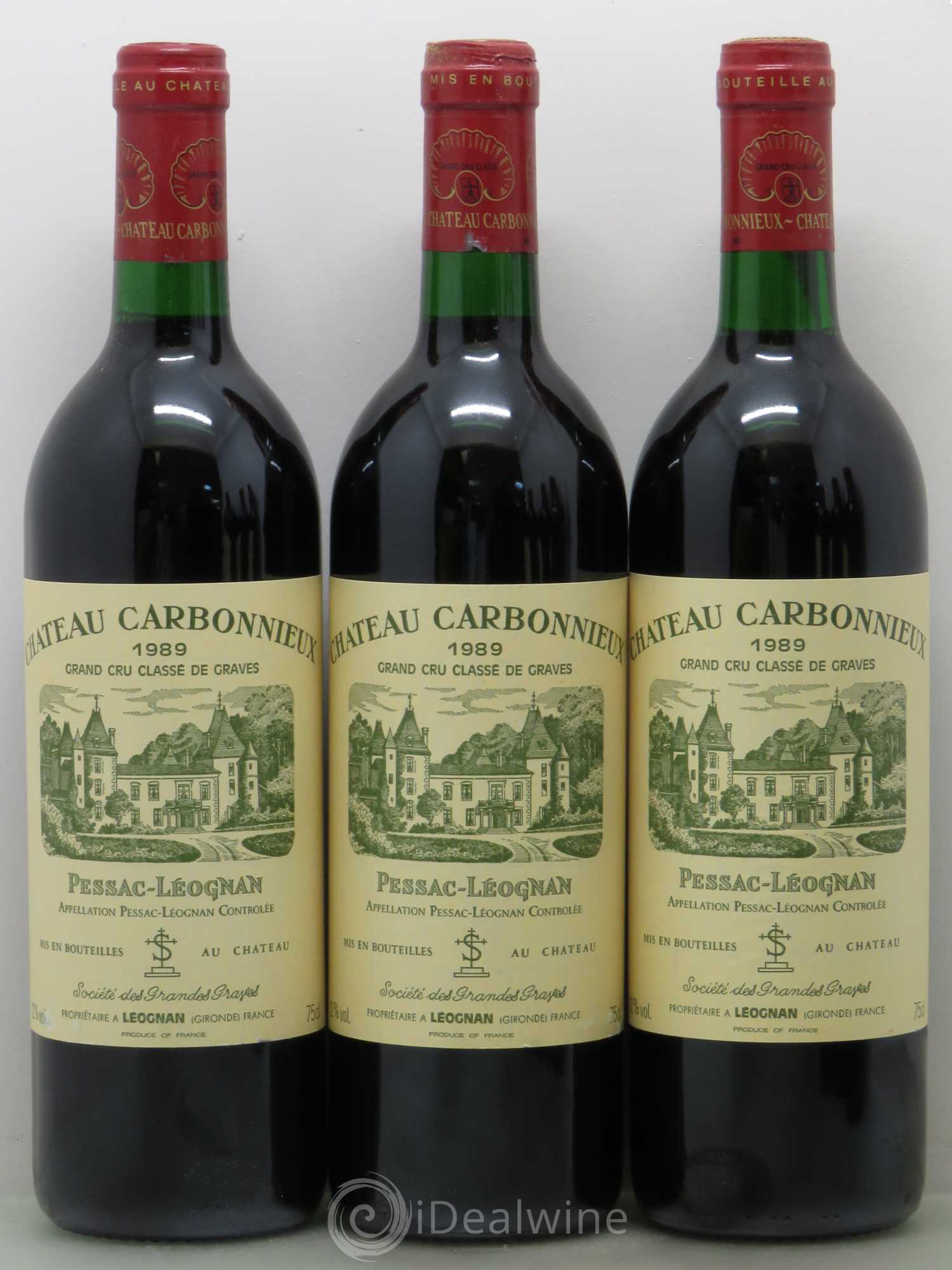 Château Carbonnieux Cru Classé de Graves 1989 - Lot de 12 bouteilles - 2