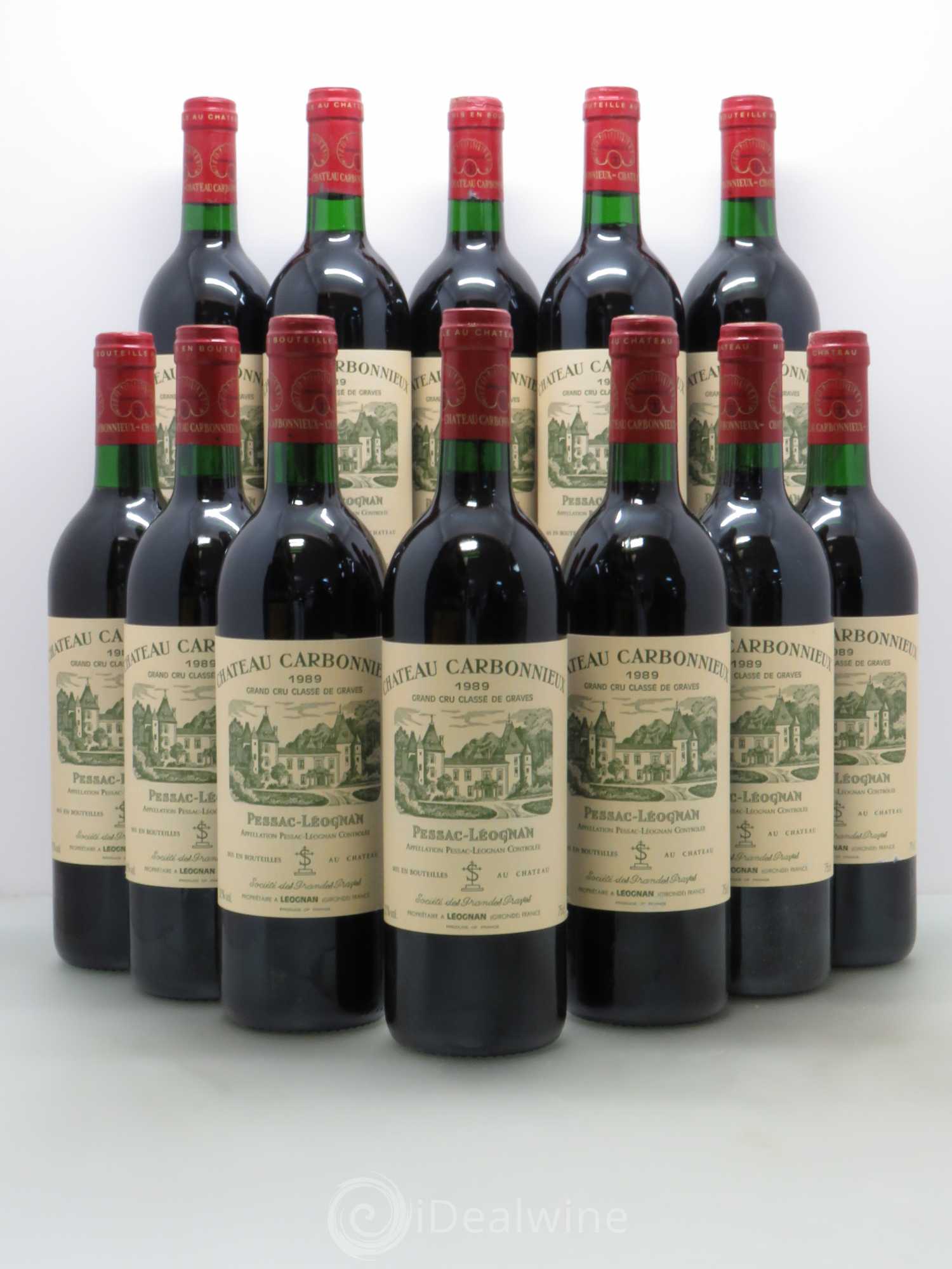 Château Carbonnieux Cru Classé de Graves 1989 - Lot de 12 bouteilles - 0