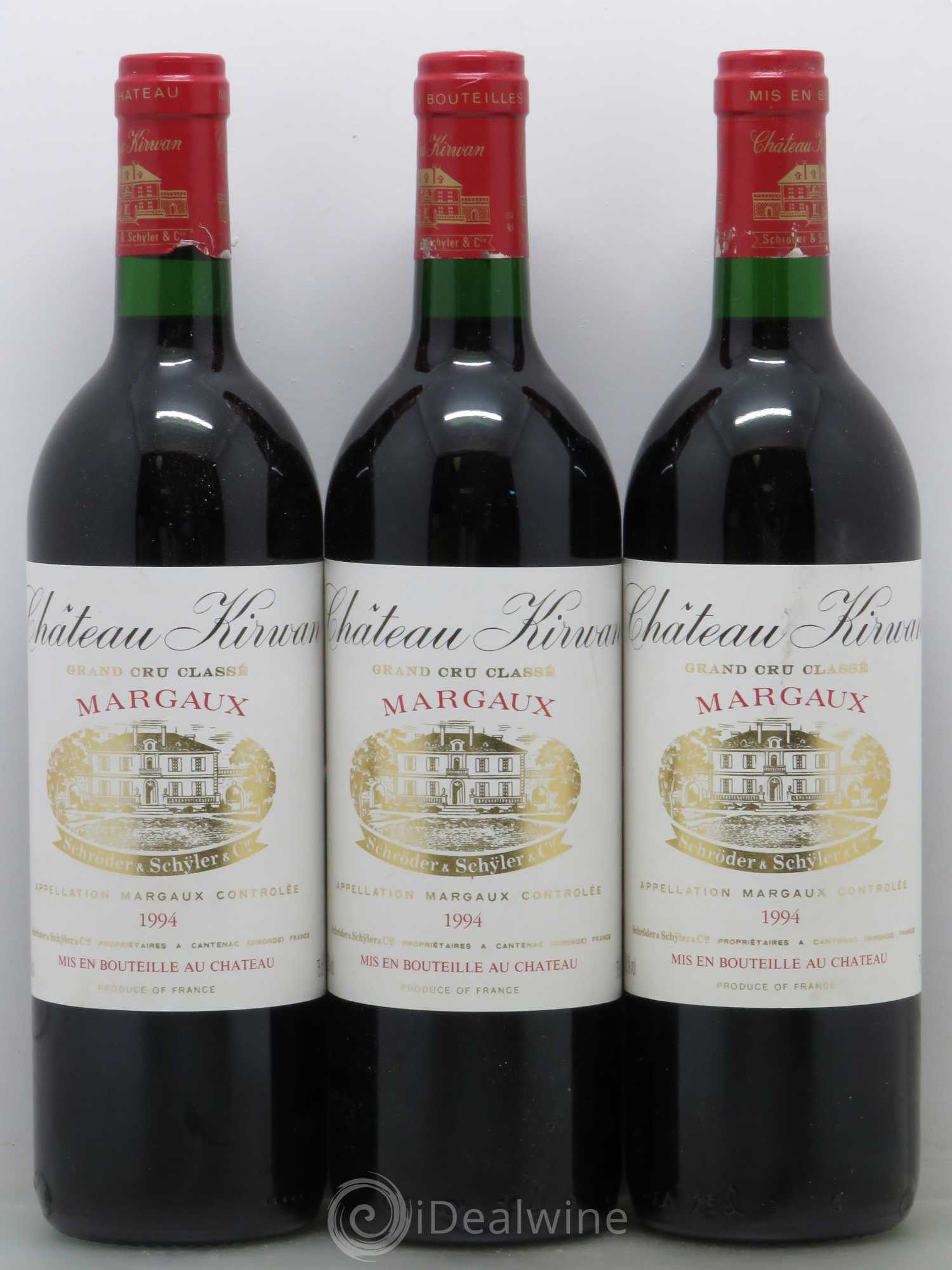 Château Kirwan 3ème Grand Cru Classé 1994 - Lot de 6 bouteilles - 1