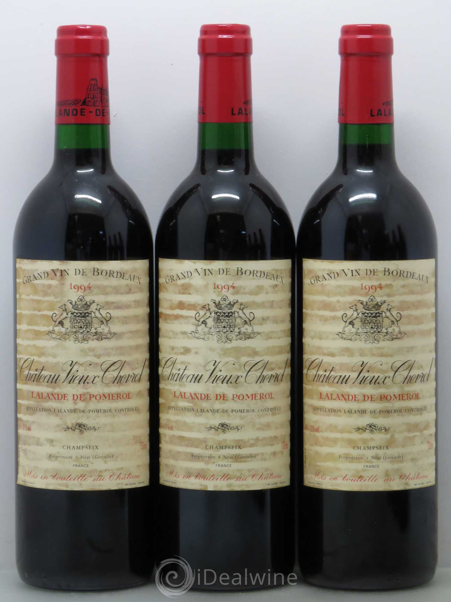 Bordeaux Vieux Chevrol 1994 - Posten von 12 Flaschen - 1
