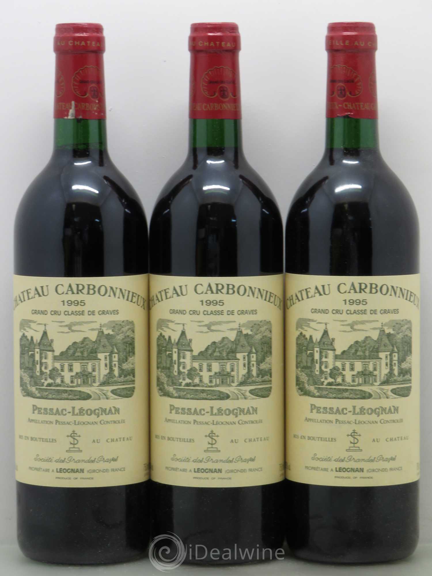 Château Carbonnieux Cru Classé de Graves 1995 - Lot de 12 bouteilles - 1