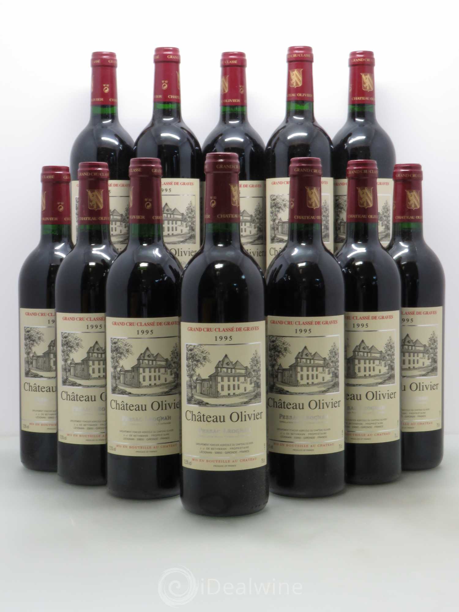 Château Olivier Cru Classé de Graves 1995 - Lot de 12 bouteilles - 0