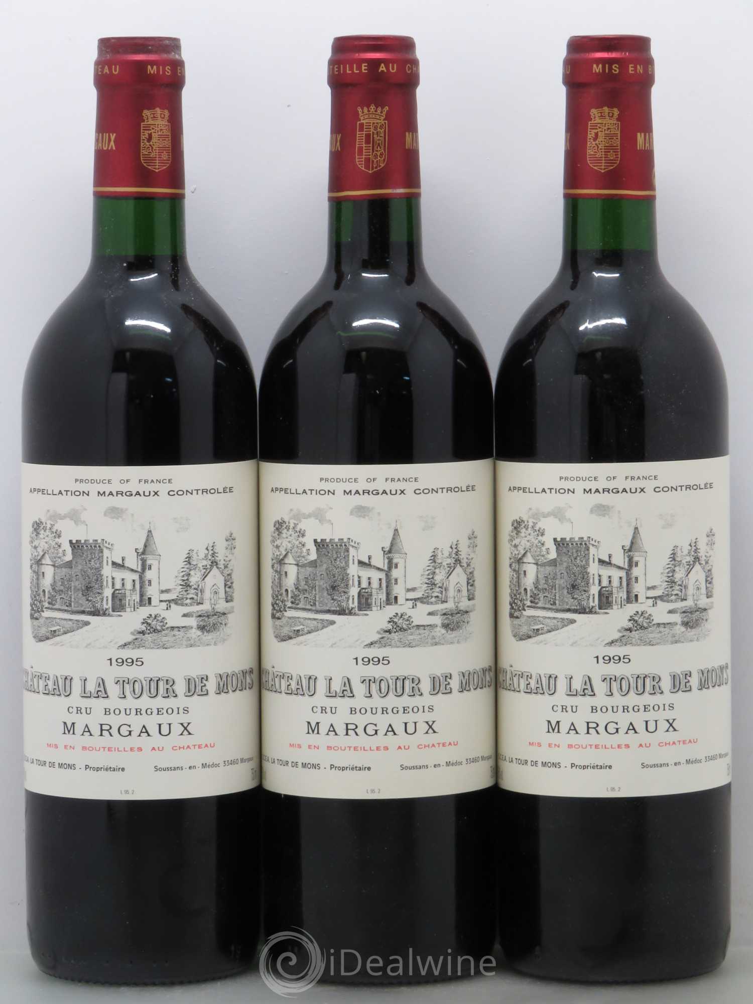 Château la Tour de Mons Cru Bourgeois 1995 - Lot de 6 bouteilles - 2