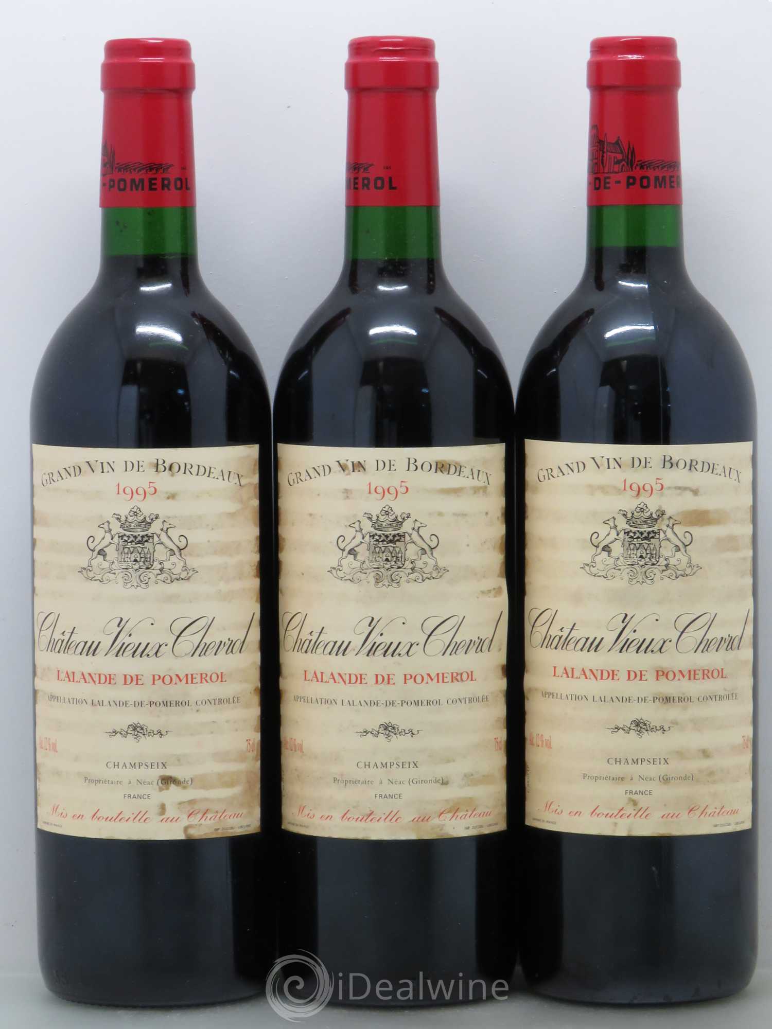 Bordeaux Vieux Chevrol 1995 - Posten von 12 Flaschen - 1