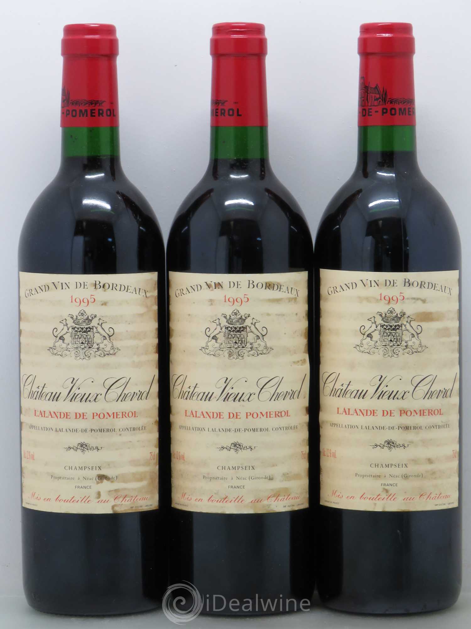 Bordeaux Vieux Chevrol 1995 - Posten von 12 Flaschen - 2