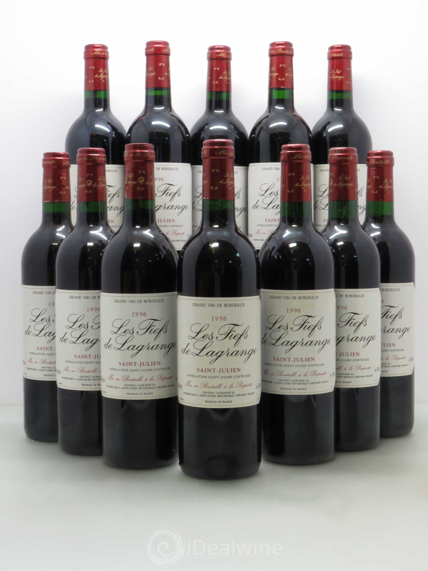 Les Fiefs de Lagrange Second Vin 1996 - Lot de 12 bouteilles - 0