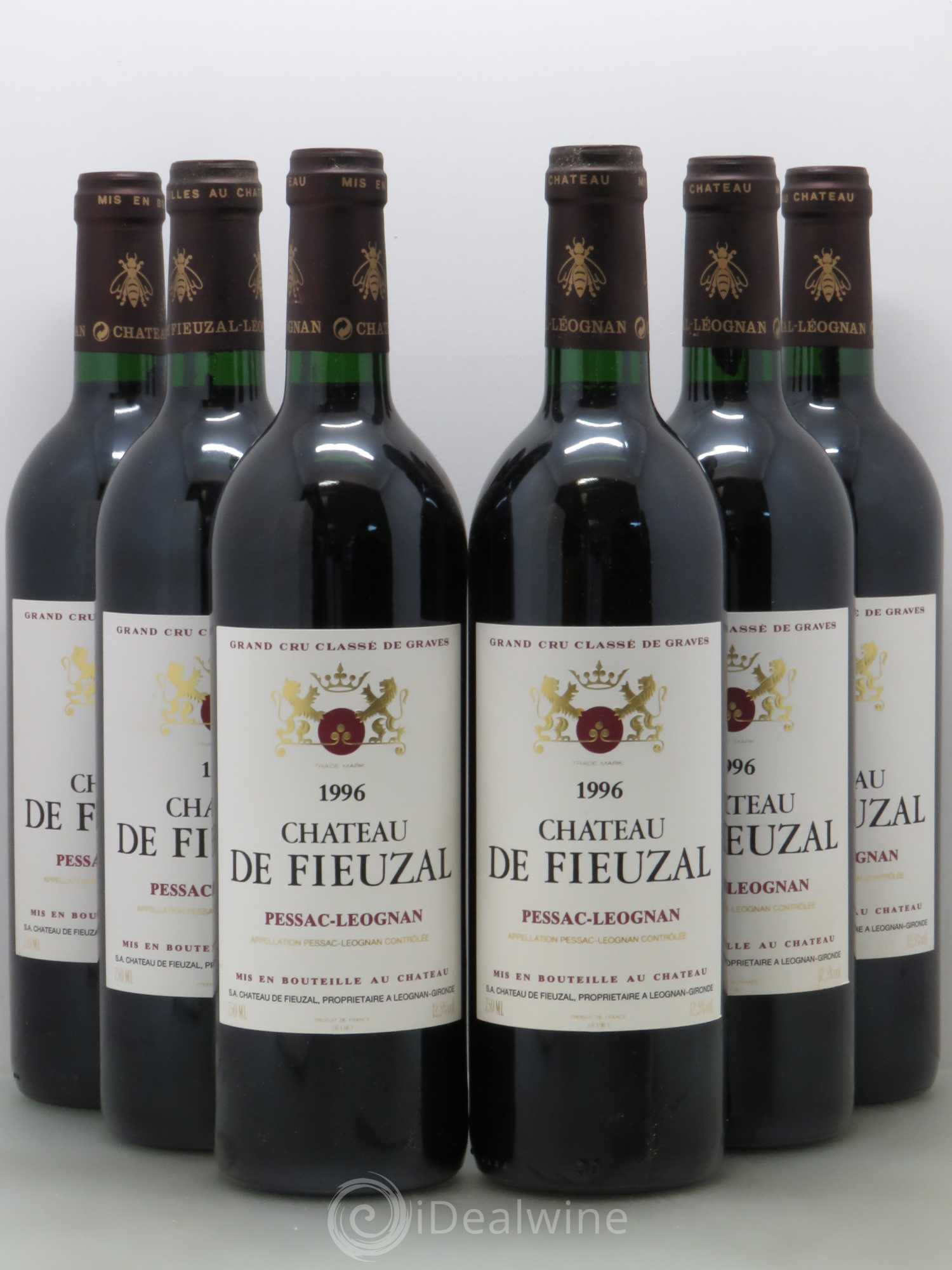 Château de Fieuzal Cru Classé de Graves 1996 - Lot de 6 bouteilles - 0