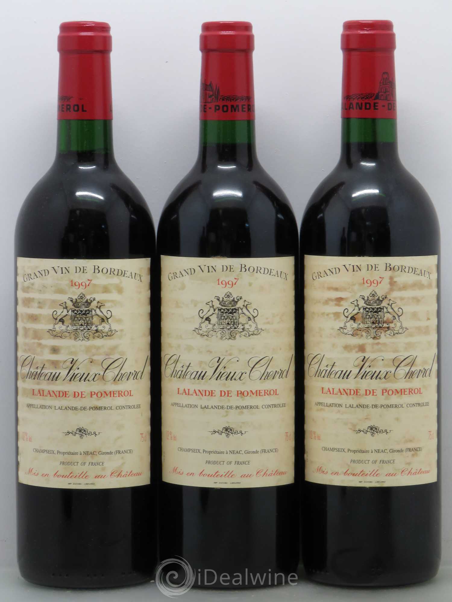 Bordeaux Vieux Chevrol 1997 - Posten von 12 Flaschen - 1
