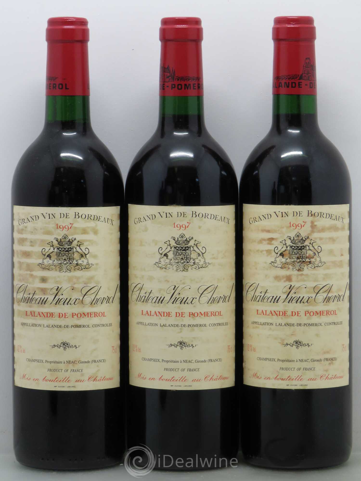 Bordeaux Vieux Chevrol 1997 - Posten von 12 Flaschen - 2
