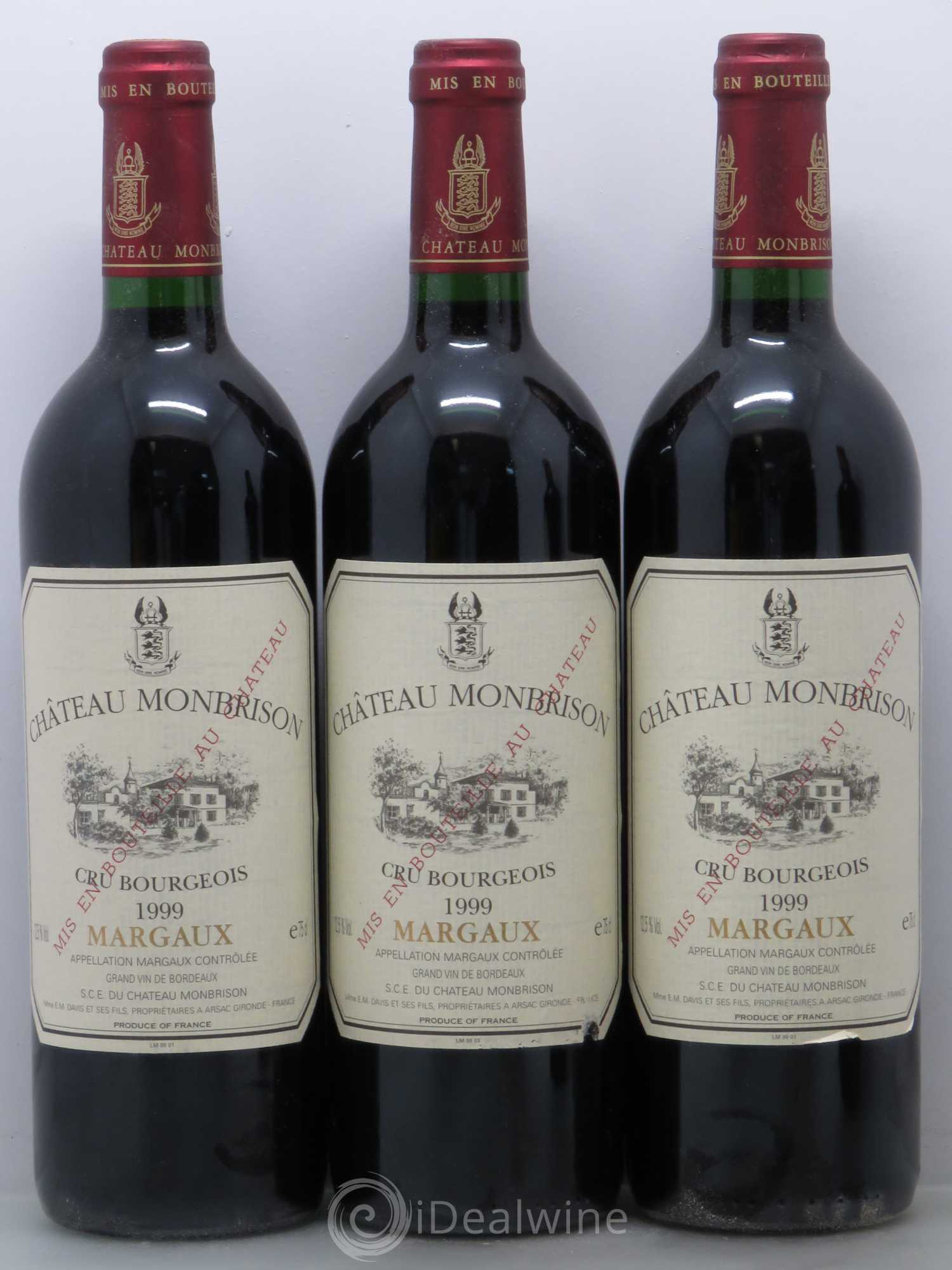 Château Monbrison 1999 - Lot de 12 bouteilles - 1
