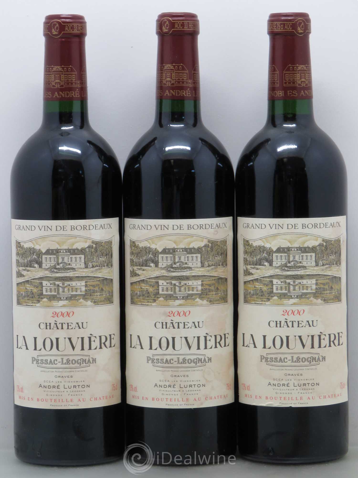Château la Louvière 2000 - Lot de 6 bouteilles - 1