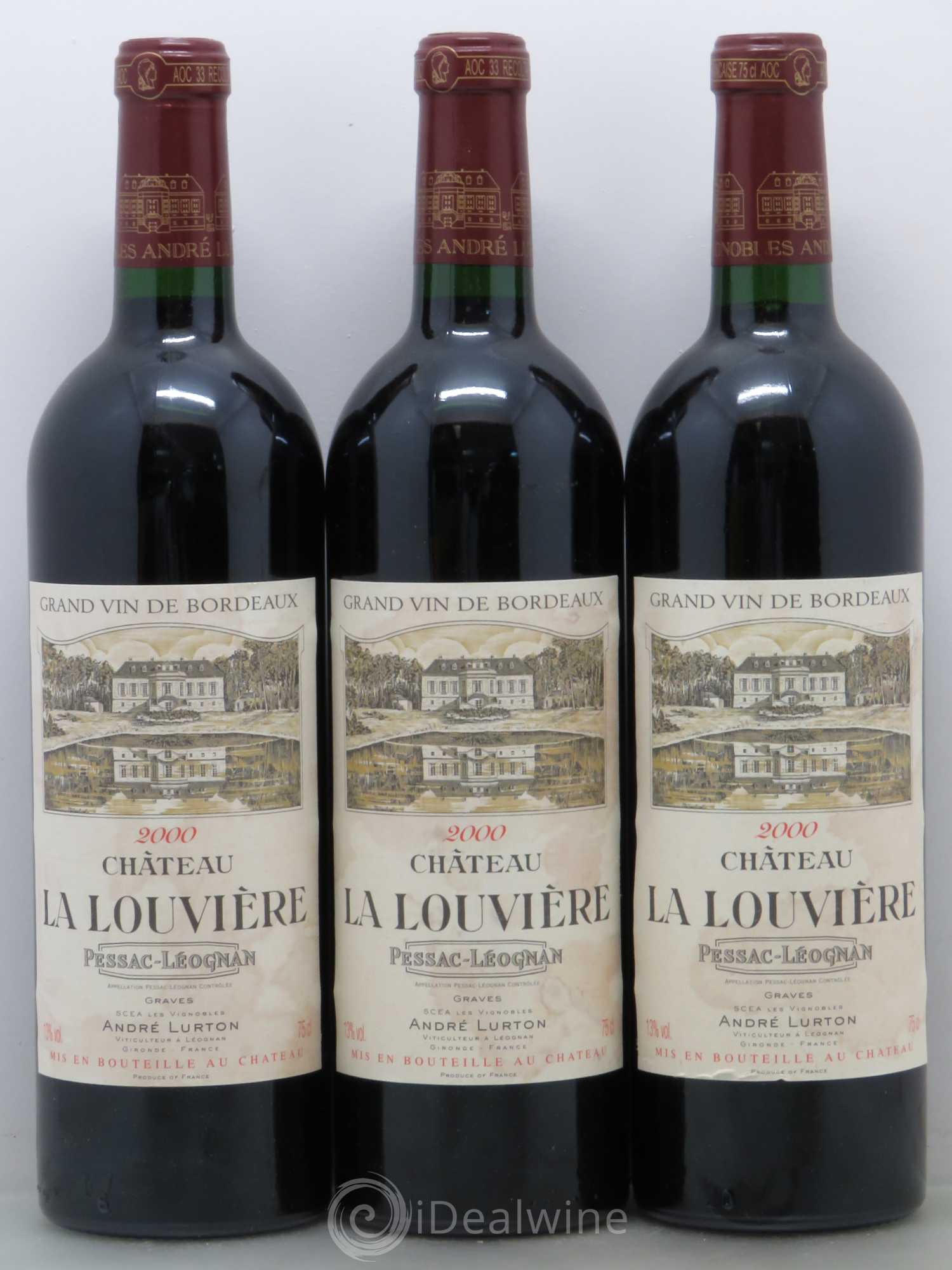 Château la Louvière 2000 - Lot de 6 bouteilles - 2
