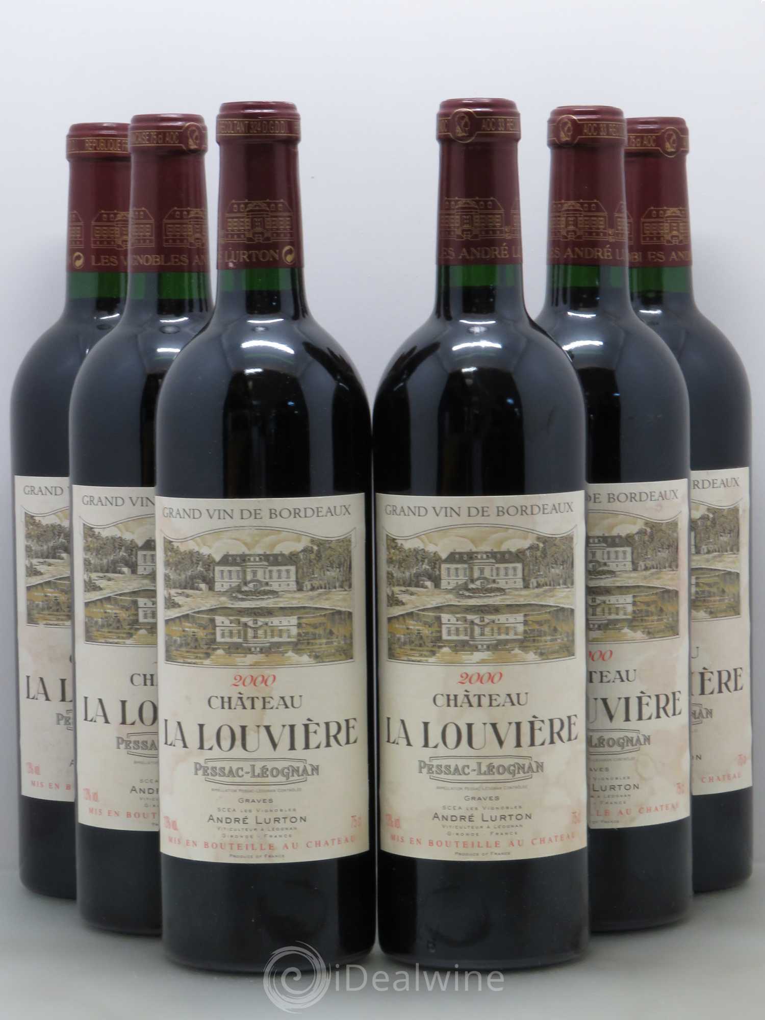 Château la Louvière 2000 - Lot de 6 bouteilles - 0