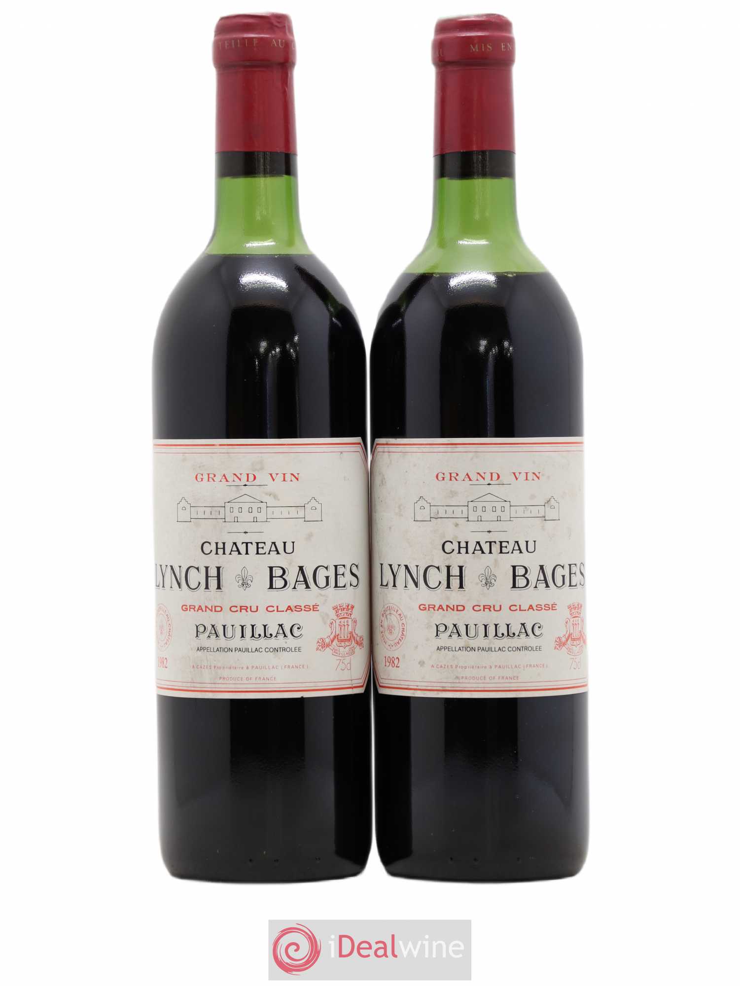 Château Lynch Bages 5ème Grand Cru Classé 1982 - Lot de 2 bouteilles - 0