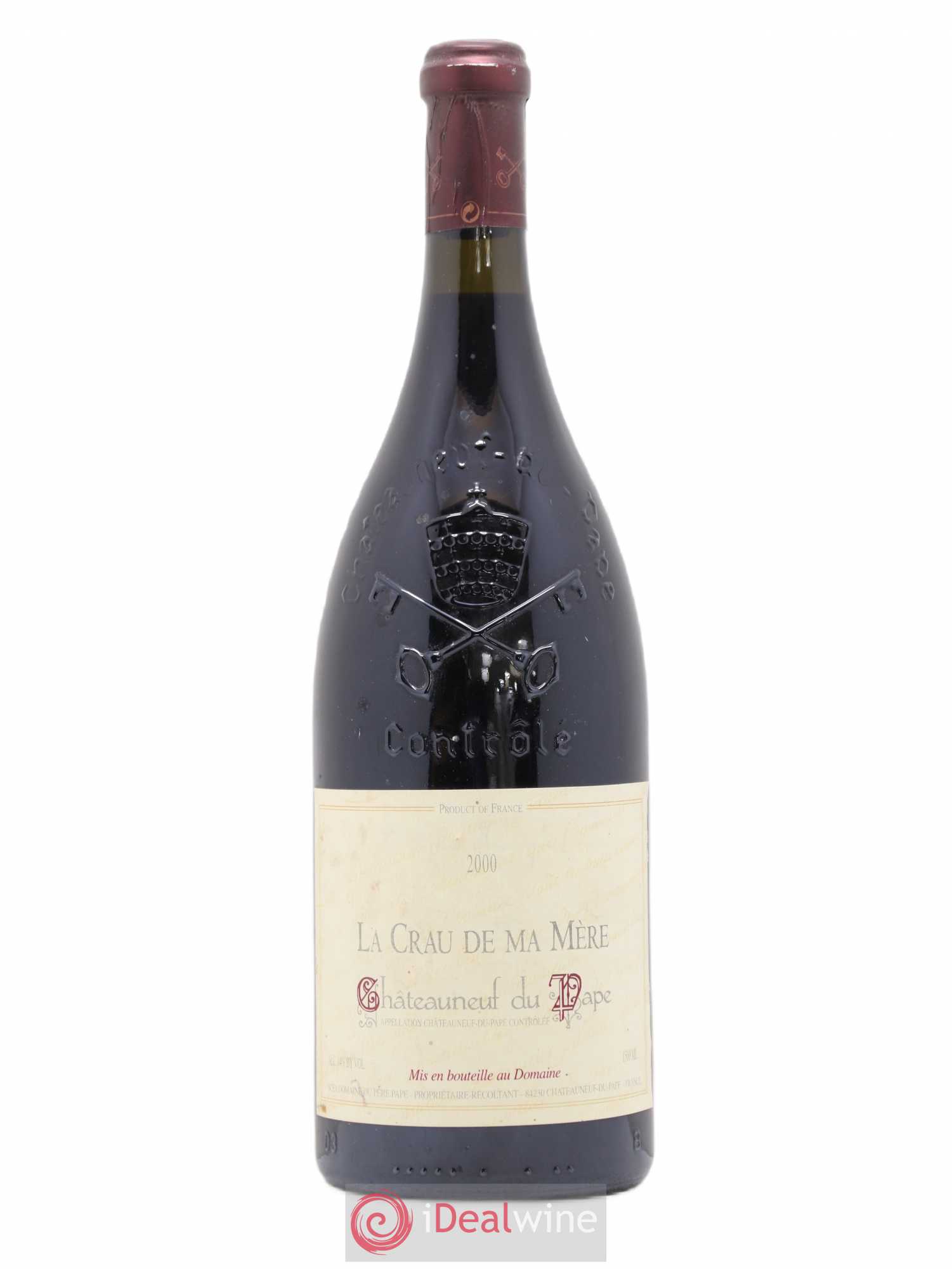 Châteauneuf-du-Pape La Crau de ma Mère Vignobles Mayard 2000 - Lot de 1 magnum - 0