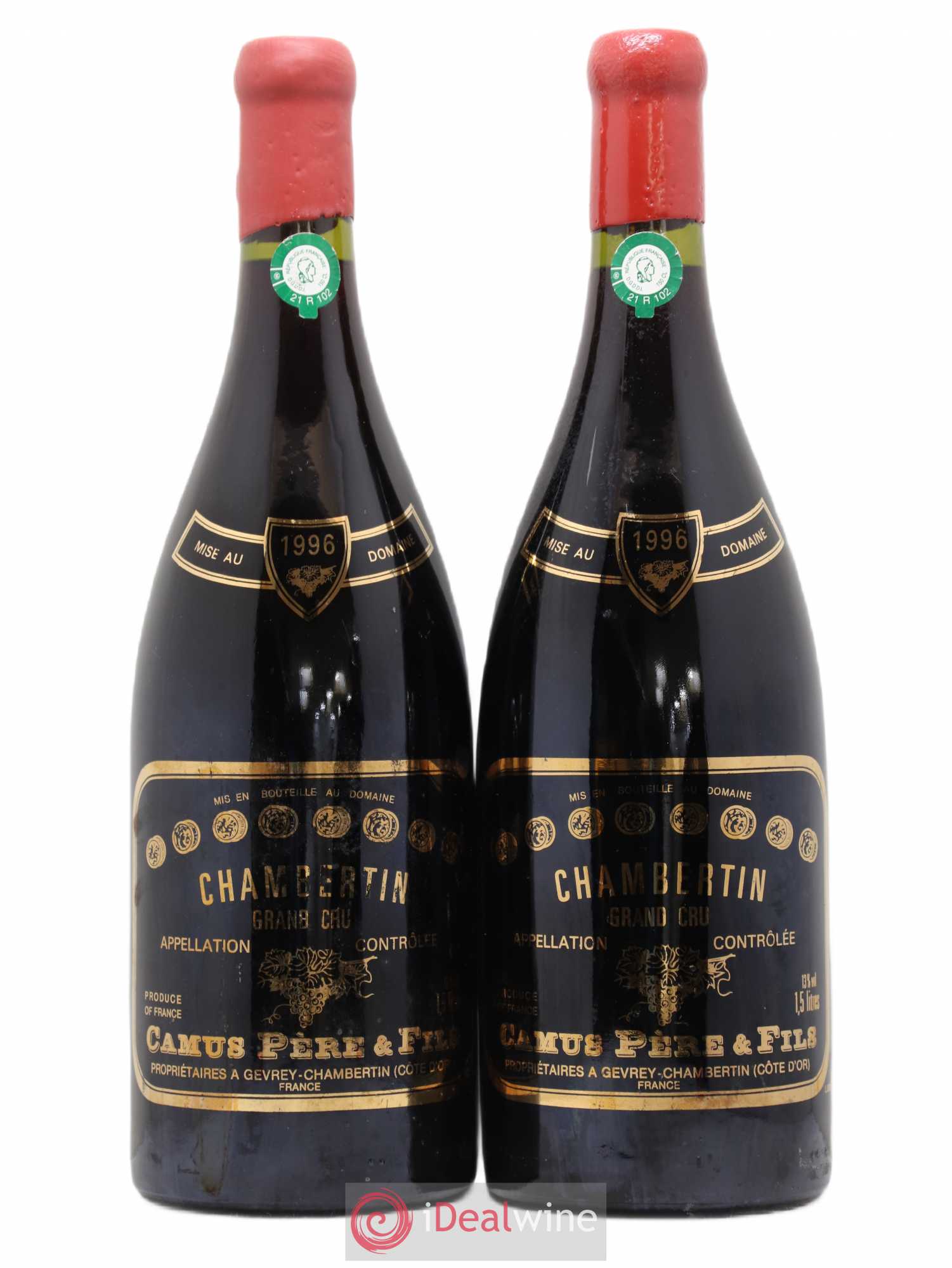 Chambertin Grand Cru Camus Père et Fils (Domaine) 1996 - Lot de 2 magnums - 0