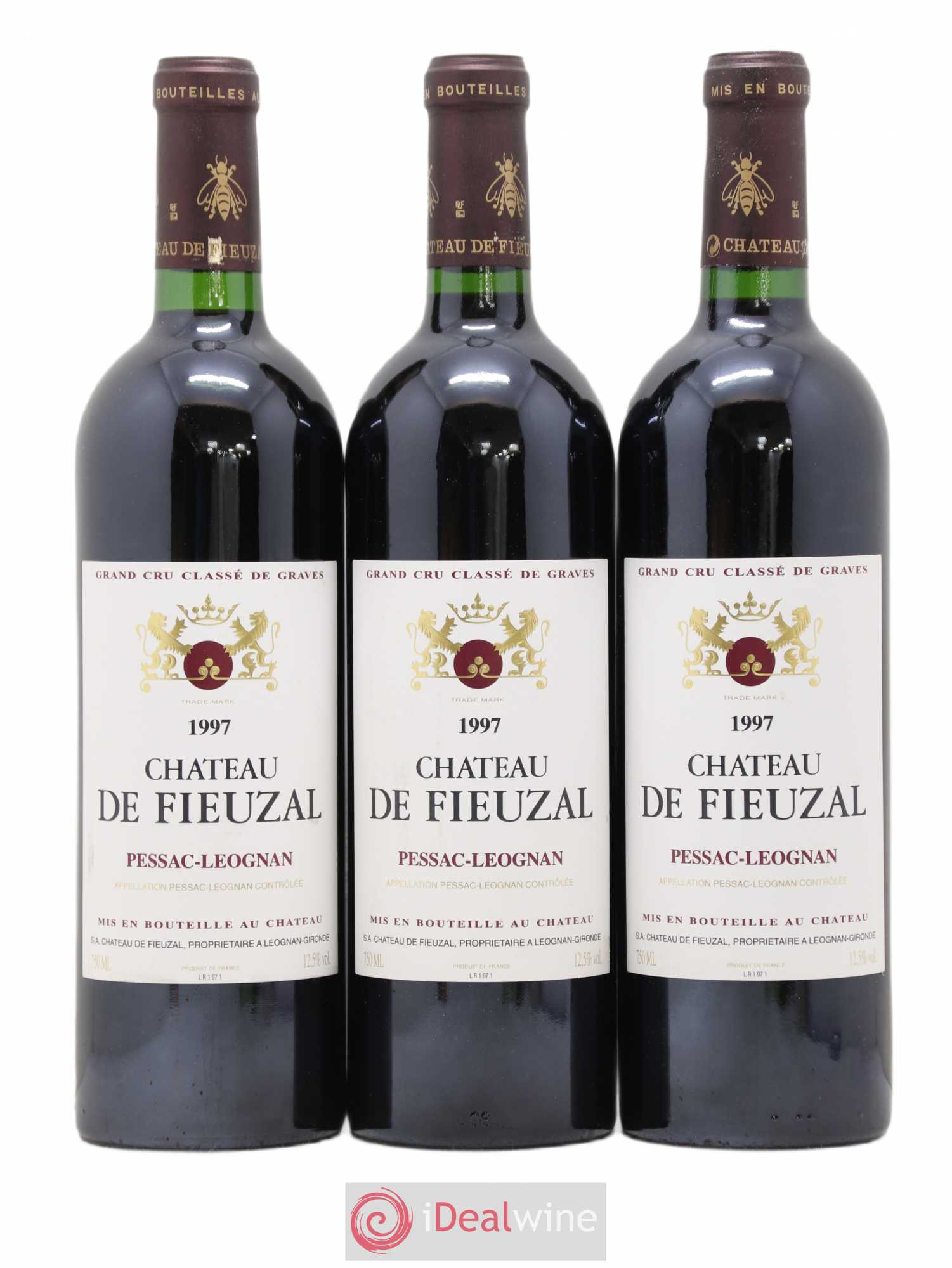 Château de Fieuzal Cru Classé de Graves 1997 - Lot de 12 bouteilles - 1