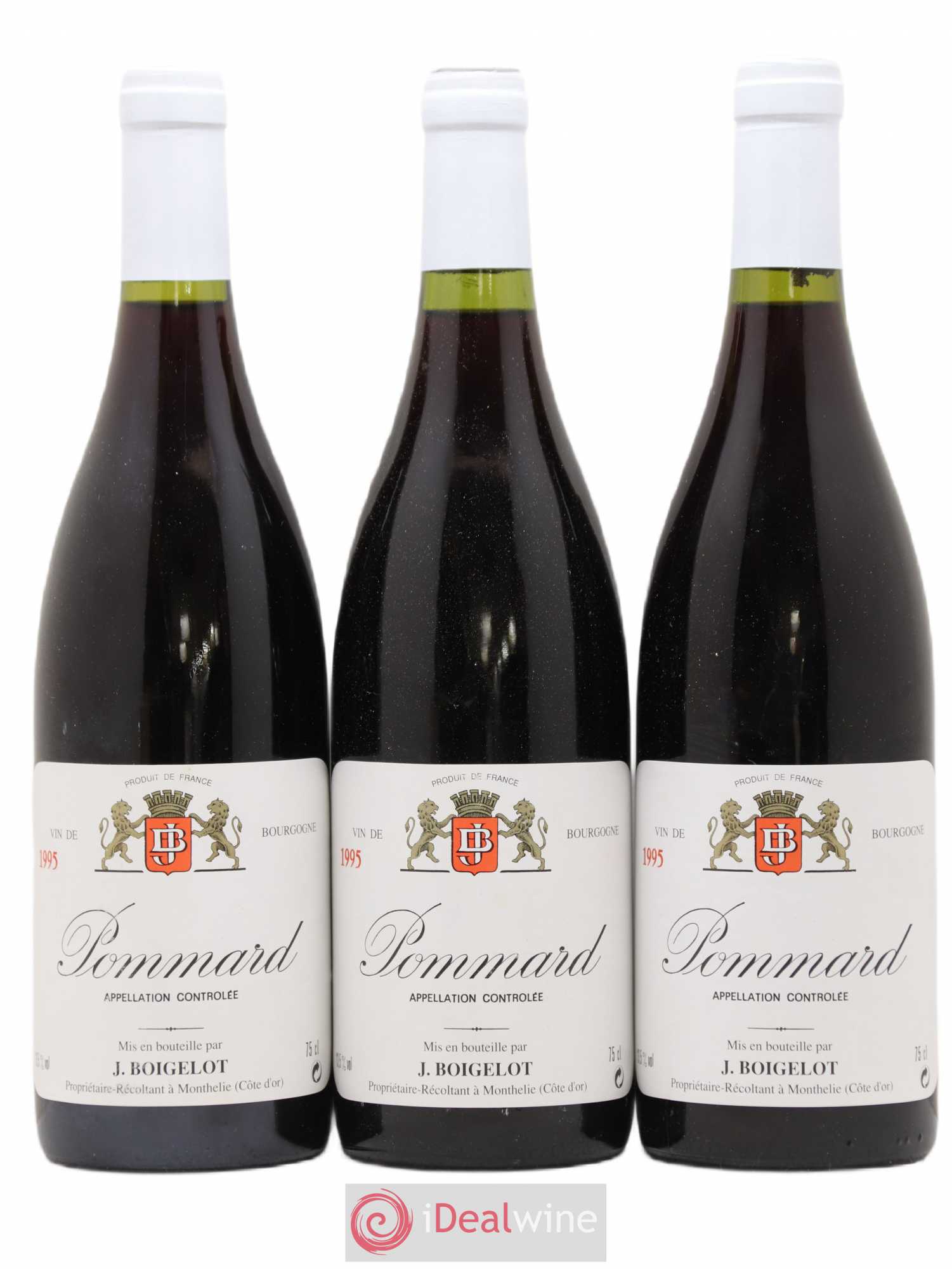 Pommard J Boigelot 1995 - Lot de 3 bouteilles - 0
