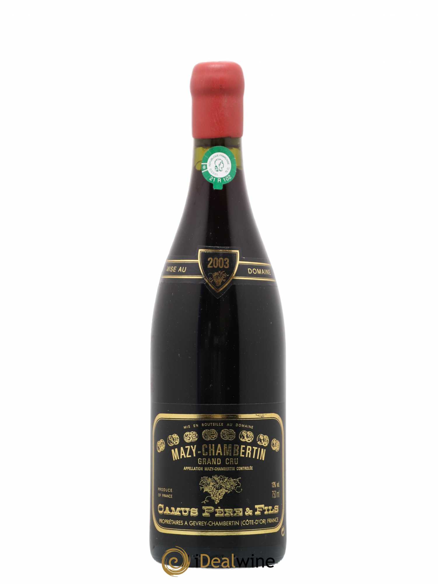 Mazis-Chambertin Grand Cru Camus Pere Et Fils 2003 - Posten von 1 Flasche - 0