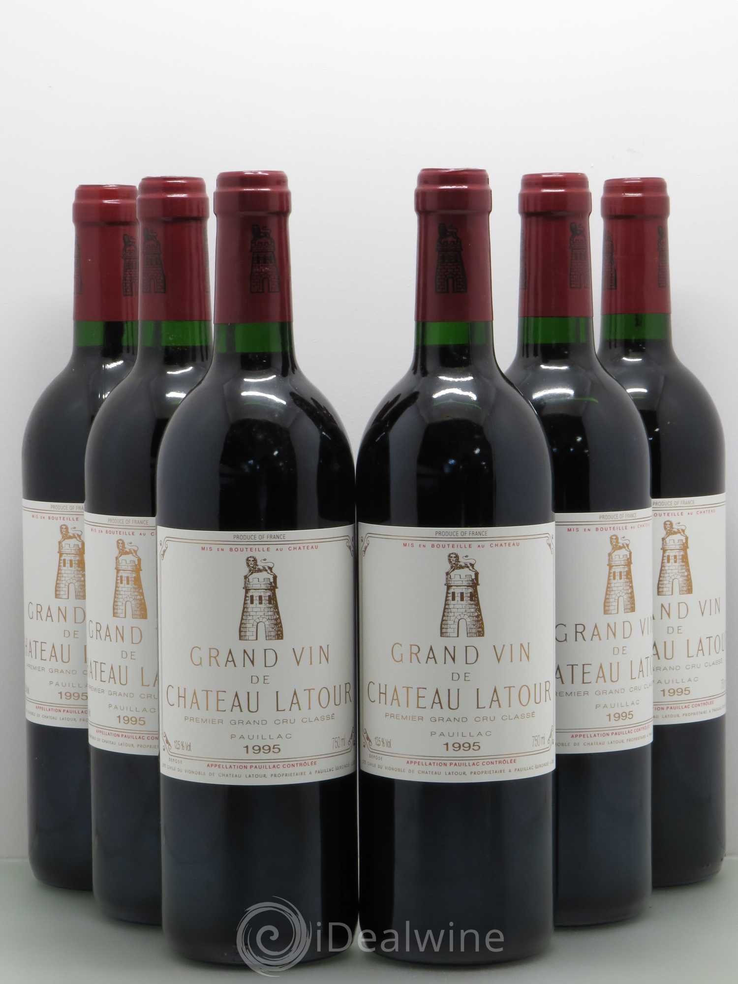 Château Latour 1er Grand Cru Classé 1995 - Lot de 6 bouteilles - 0