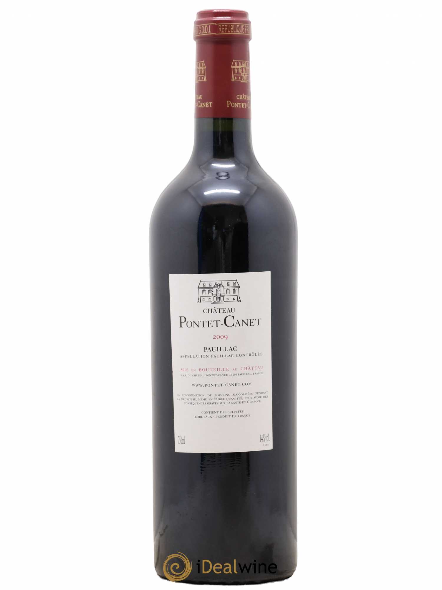 Château Pontet Canet 5ème Grand Cru Classé 2009 - Lot de 1 bouteille - 1