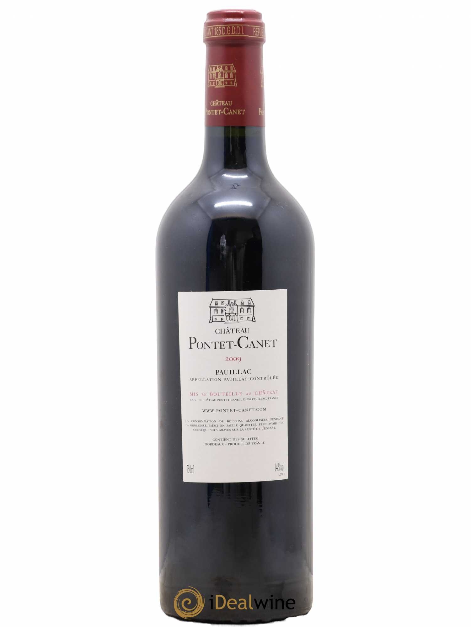 Château Pontet Canet 5ème Grand Cru Classé 2009 - Lot de 1 bouteille - 1