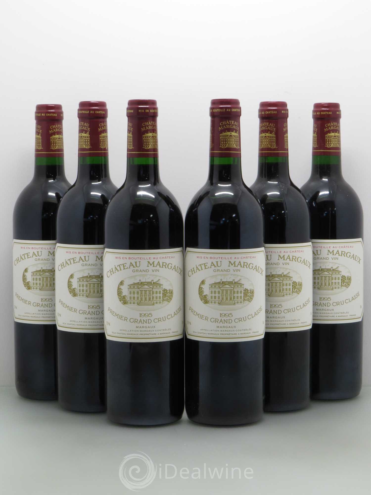 Château Margaux 1er Grand Cru Classé 1995 - Lot de 6 bouteilles - 0