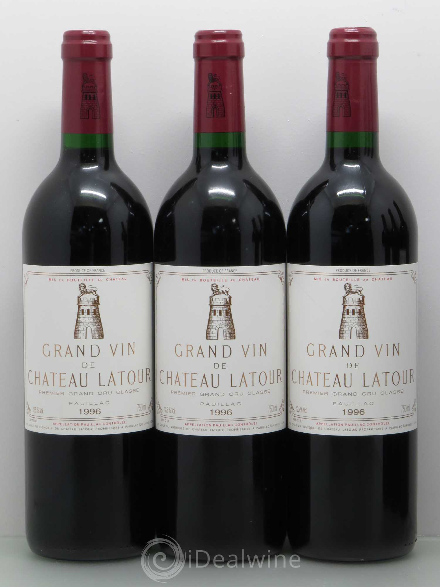 Château Latour 1er Grand Cru Classé 1996 - Lot de 6 bouteilles - 1