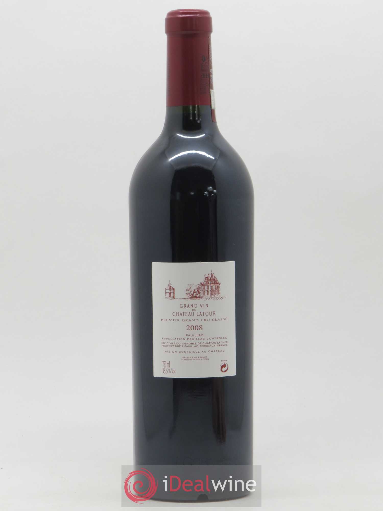 Château Latour 1er Grand Cru Classé 2008 - Lot de 1 bouteille - 1